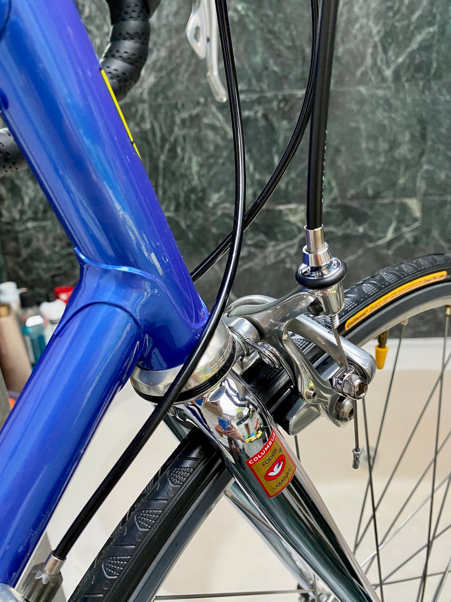 (SIZE 56cm) EARLY-1990's BERTRAND "3000" ROAD BIKE - CAMPAGNOLO RECORD