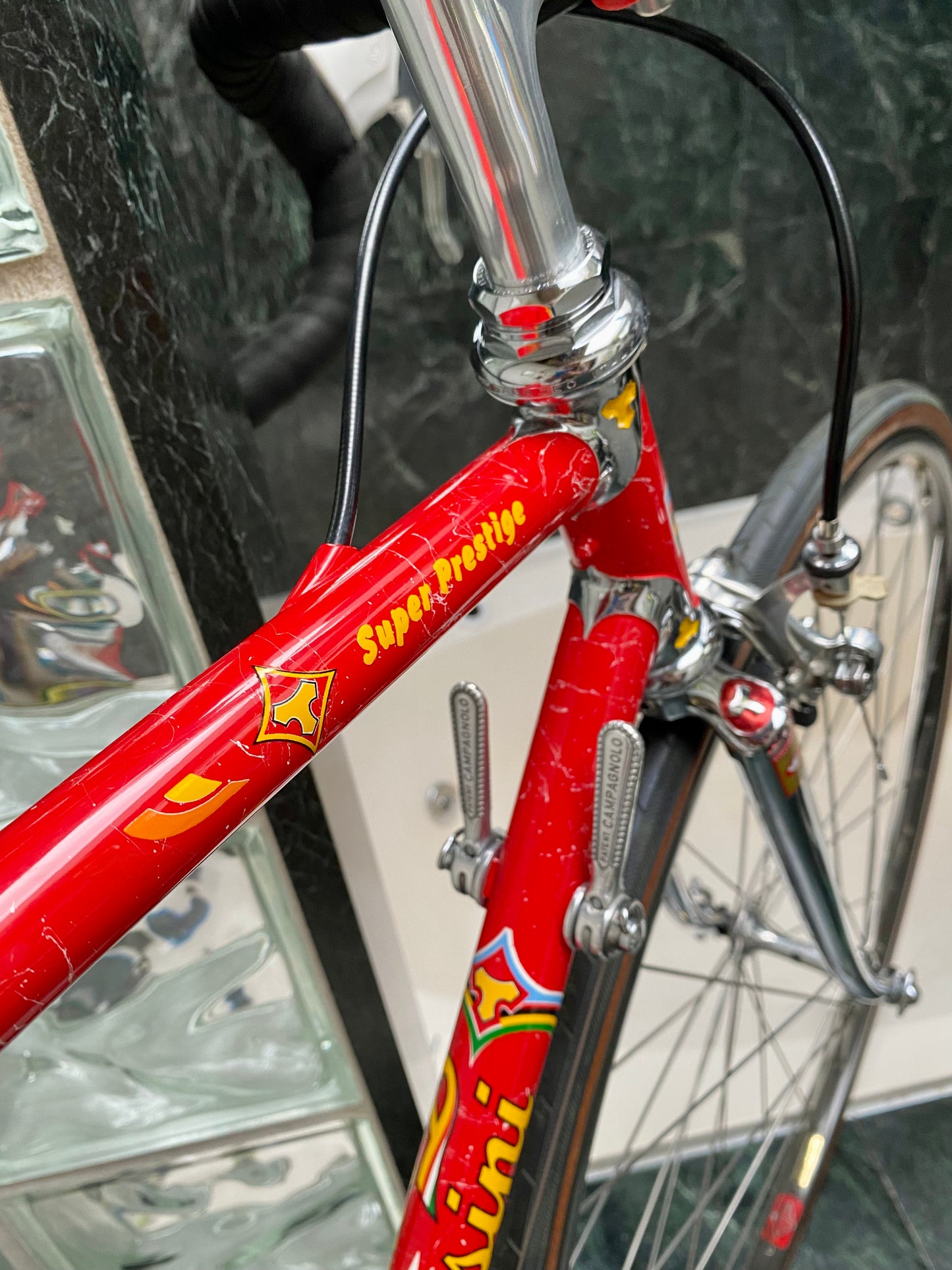 (SIZE 53cm) 1980's TOMMASINI SUPER PRESTIGE ROAD BIKE - CAMPAGNOLO SUPER RECORD - COLUMBUS SLX