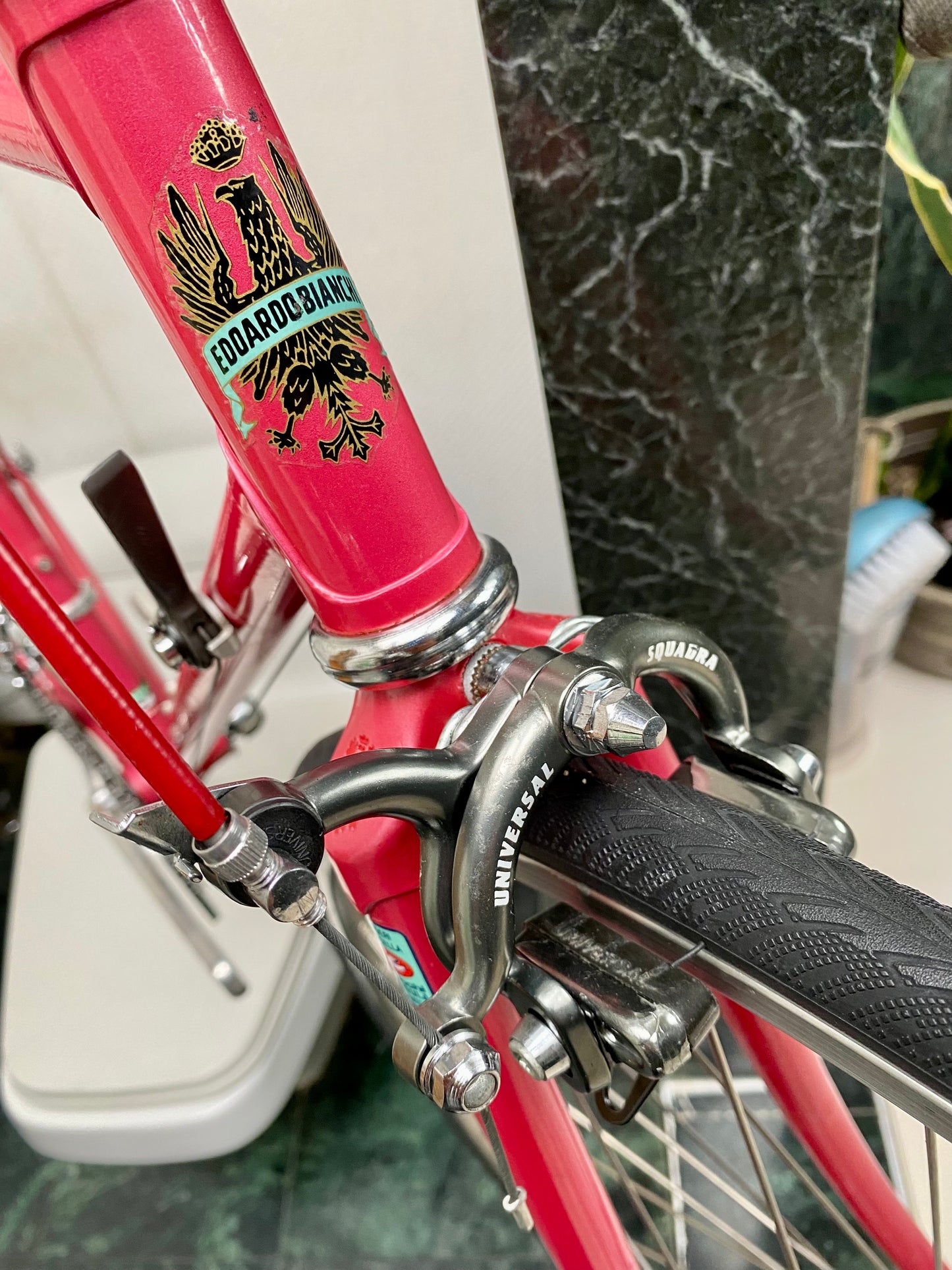 (SIZE 53cm) 1980's BIANCHI ROAD BIKE - MADE IN ITALY - COLUMBUS STEEL