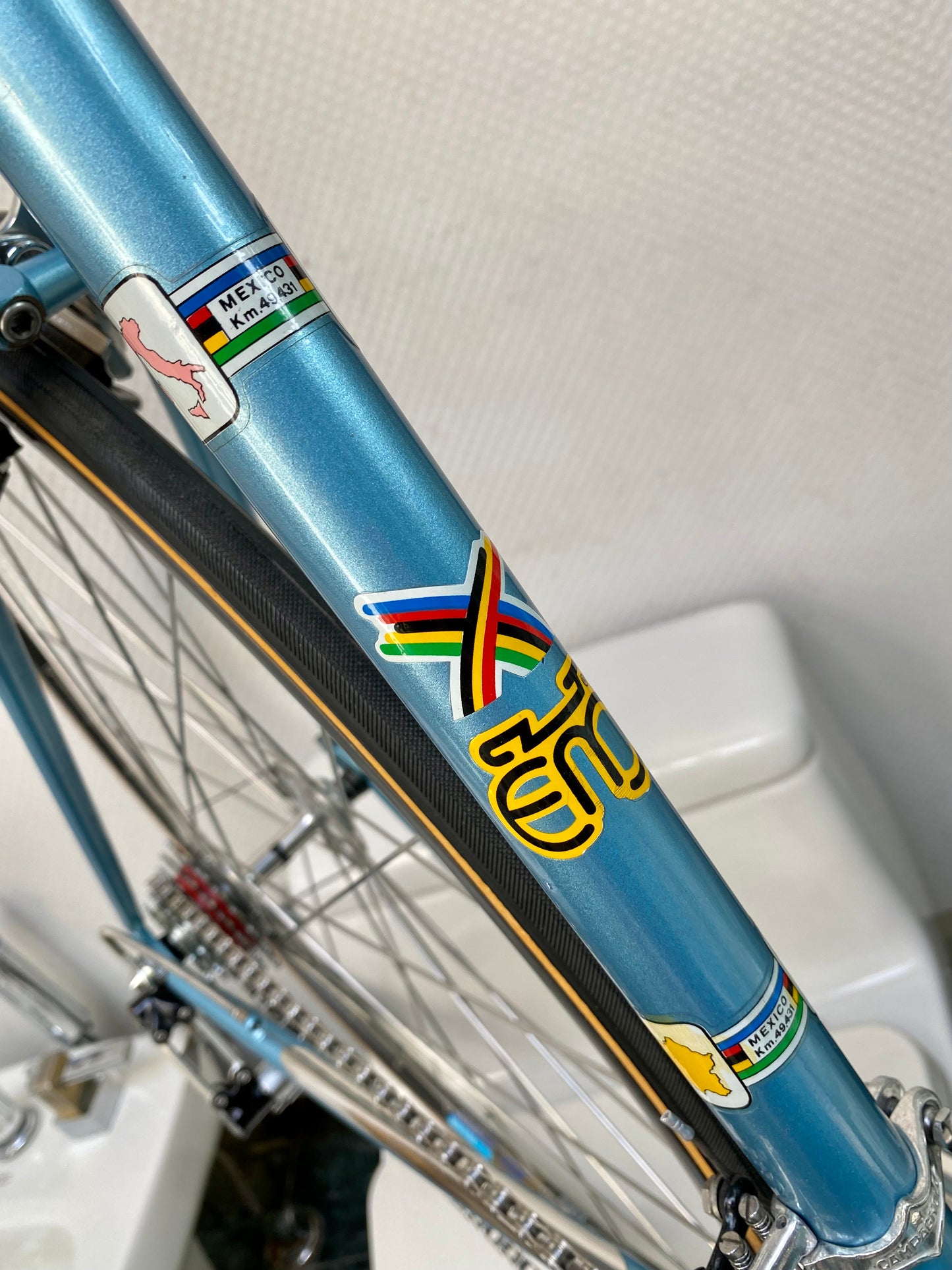 (SIZE 50cm) EARLY-1980's EDDY MERCKX ROAD BIKE - CAMPAGNOLO SUPER RECORD - MUSEUM QUALITY PERFECTION!!