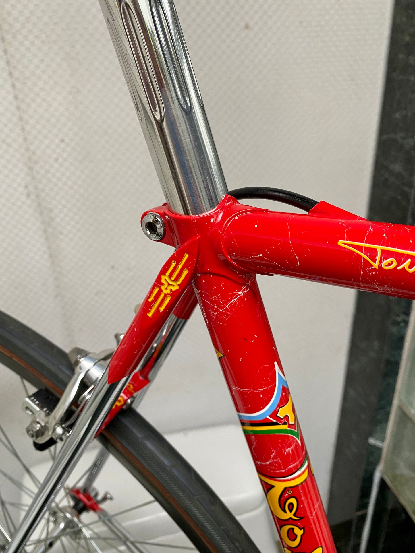 (SIZE 53cm) 1980's TOMMASINI SUPER PRESTIGE ROAD BIKE - CAMPAGNOLO SUPER RECORD - COLUMBUS SLX