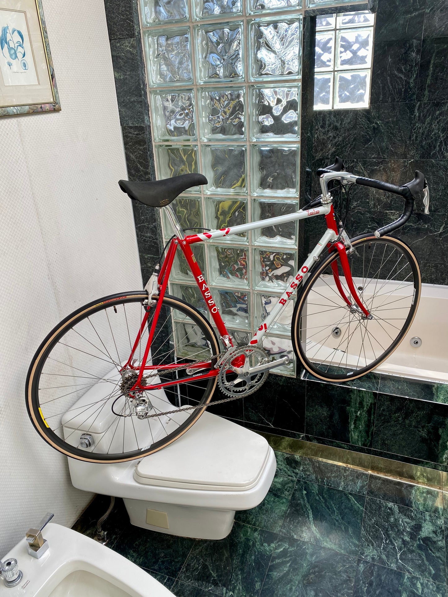 (SIZE 56cm) EARLY-1990's BASSO FIOR DI LOTO ROAD BIKE - NOS / NEW - CAMPAGNOLO C-RECORD DELTA