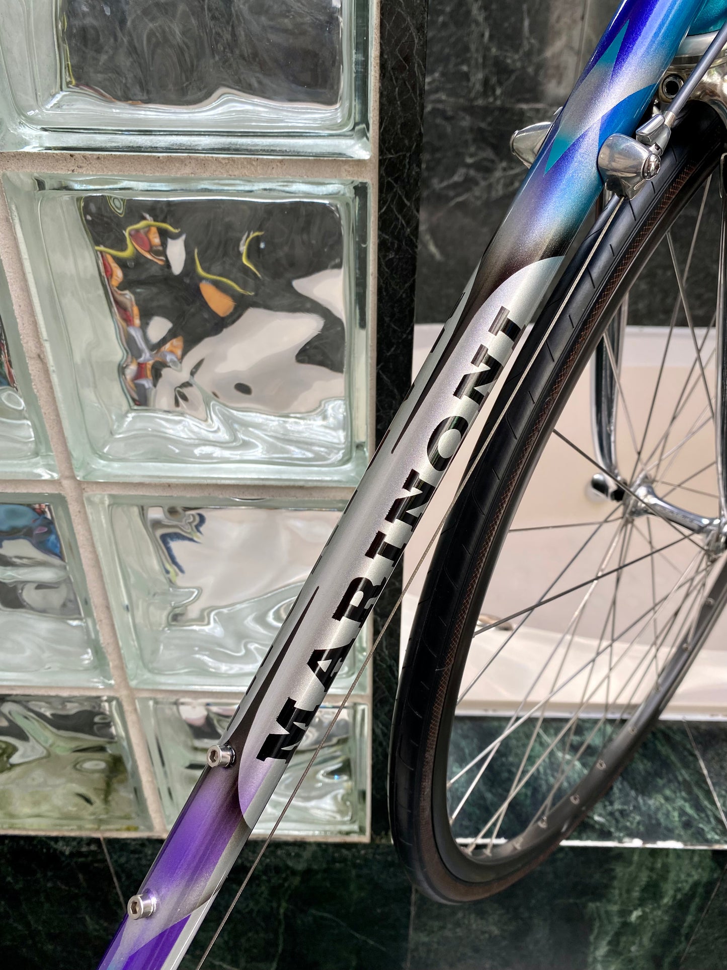 (SIZE 56cm) EARLY-1990's MARINONI CORSA ROAD BIKE - SHIMANO DURA ACE - SPOTLESS / PERFECT