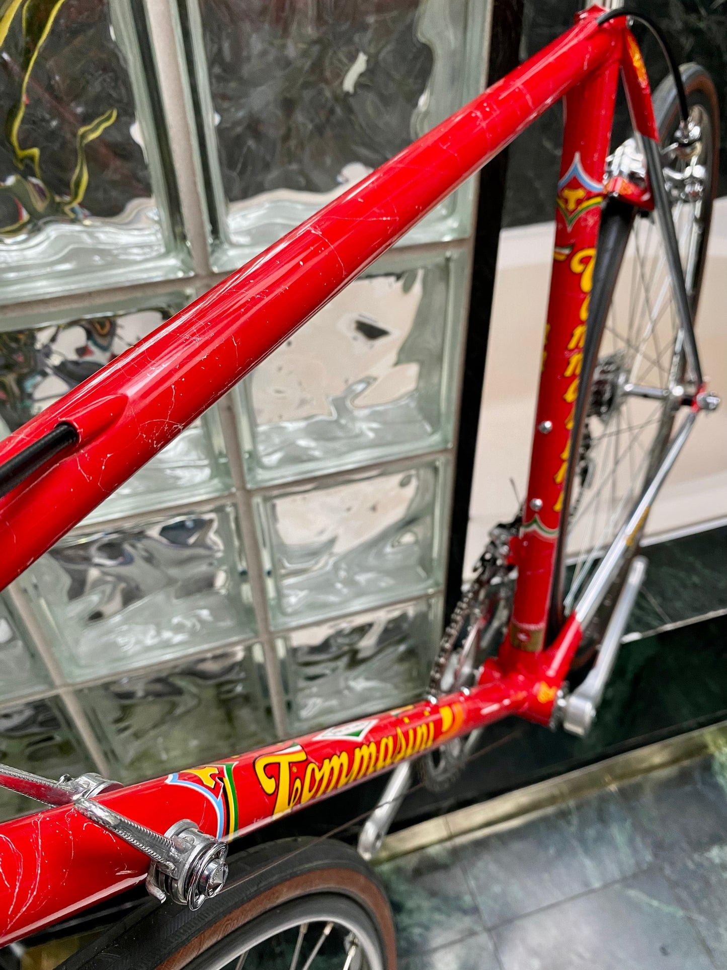 (SIZE 53cm) 1980's TOMMASINI SUPER PRESTIGE ROAD BIKE - CAMPAGNOLO SUPER RECORD - COLUMBUS SLX