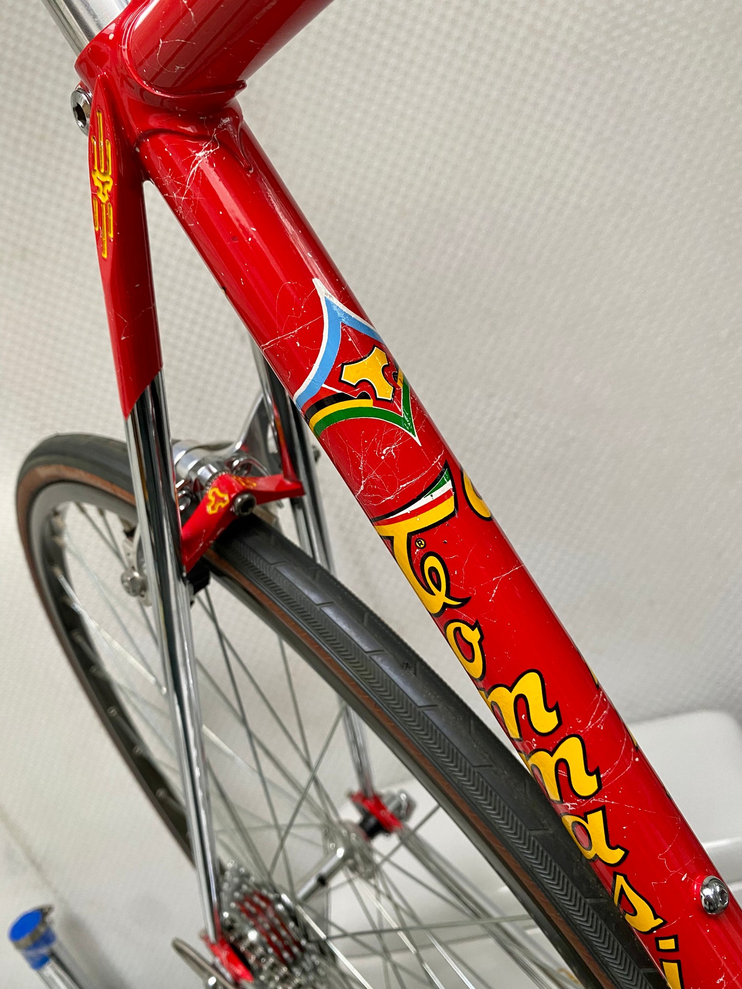 (SIZE 53cm) 1980's TOMMASINI SUPER PRESTIGE ROAD BIKE - CAMPAGNOLO SUPER RECORD - COLUMBUS SLX