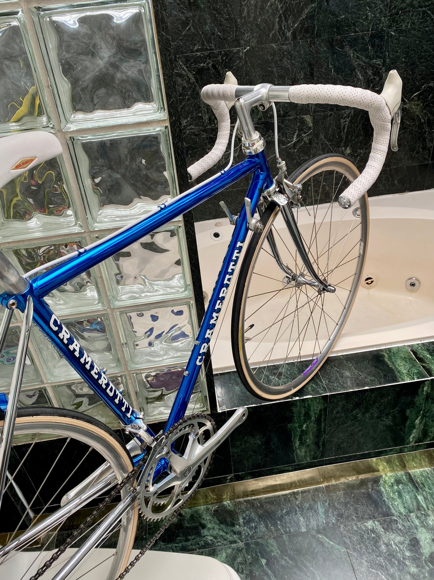 (SIZE 50cm) 1980's CRAMEROTTI ROAD BIKE - CUSTOM BUILT - CAMPAGNOLO ATHENA