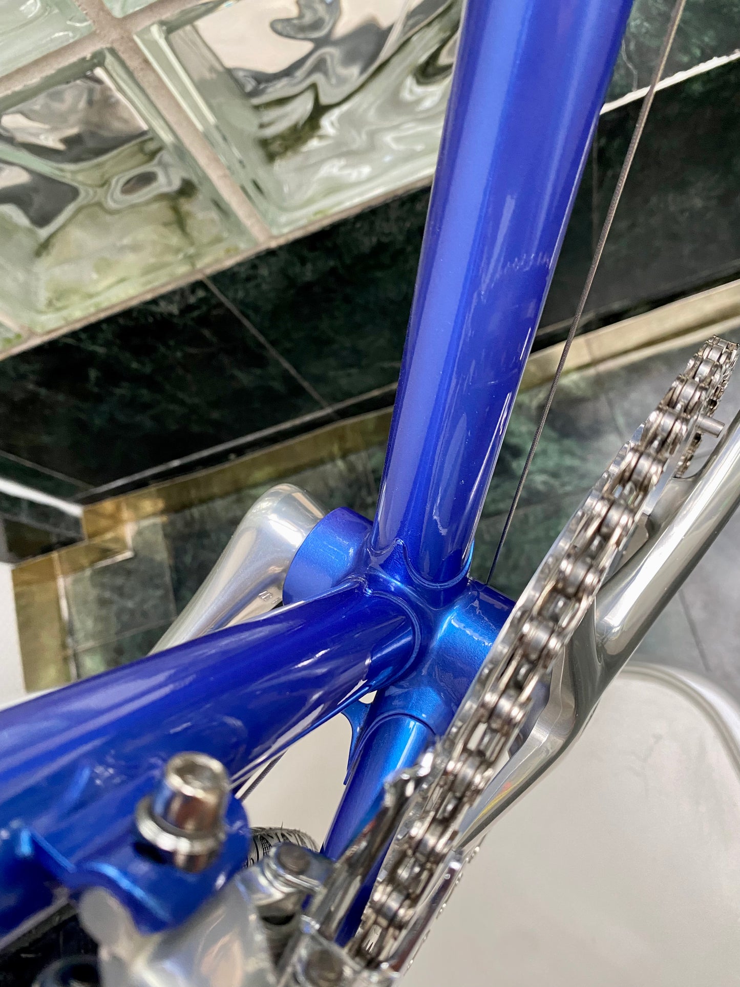 (SIZE 56cm) EARLY-1990's BERTRAND "3000" ROAD BIKE - CAMPAGNOLO RECORD