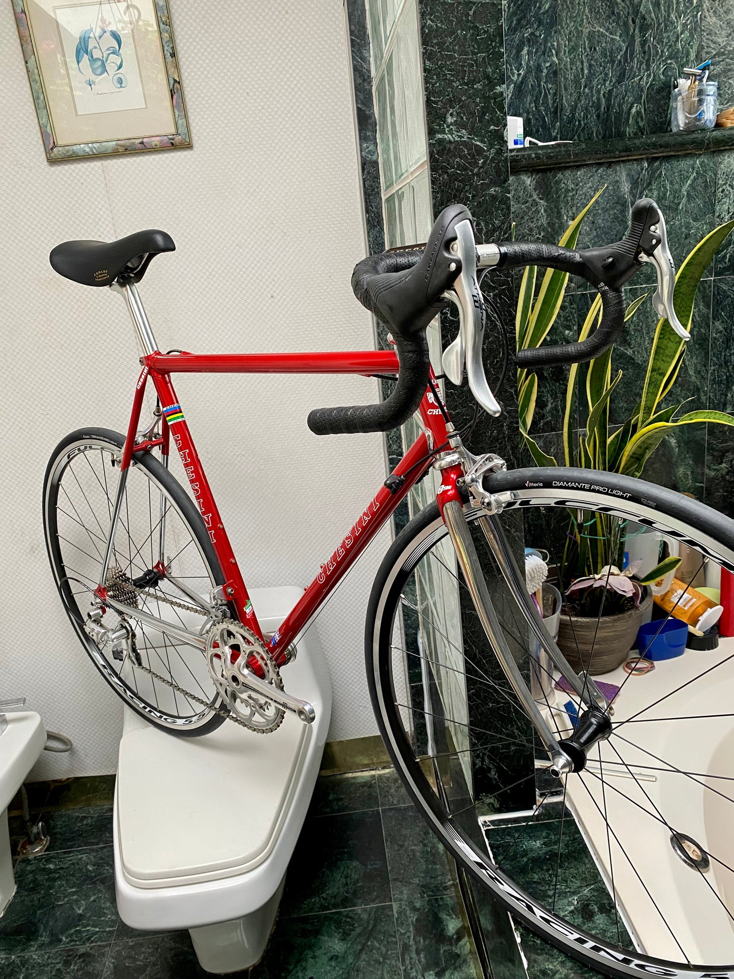 (SIZE 56cm) CHESINI X-UNO STEEL ROAD BIKE - COLUMBUS STEEL / CAMPY ATHENA 11