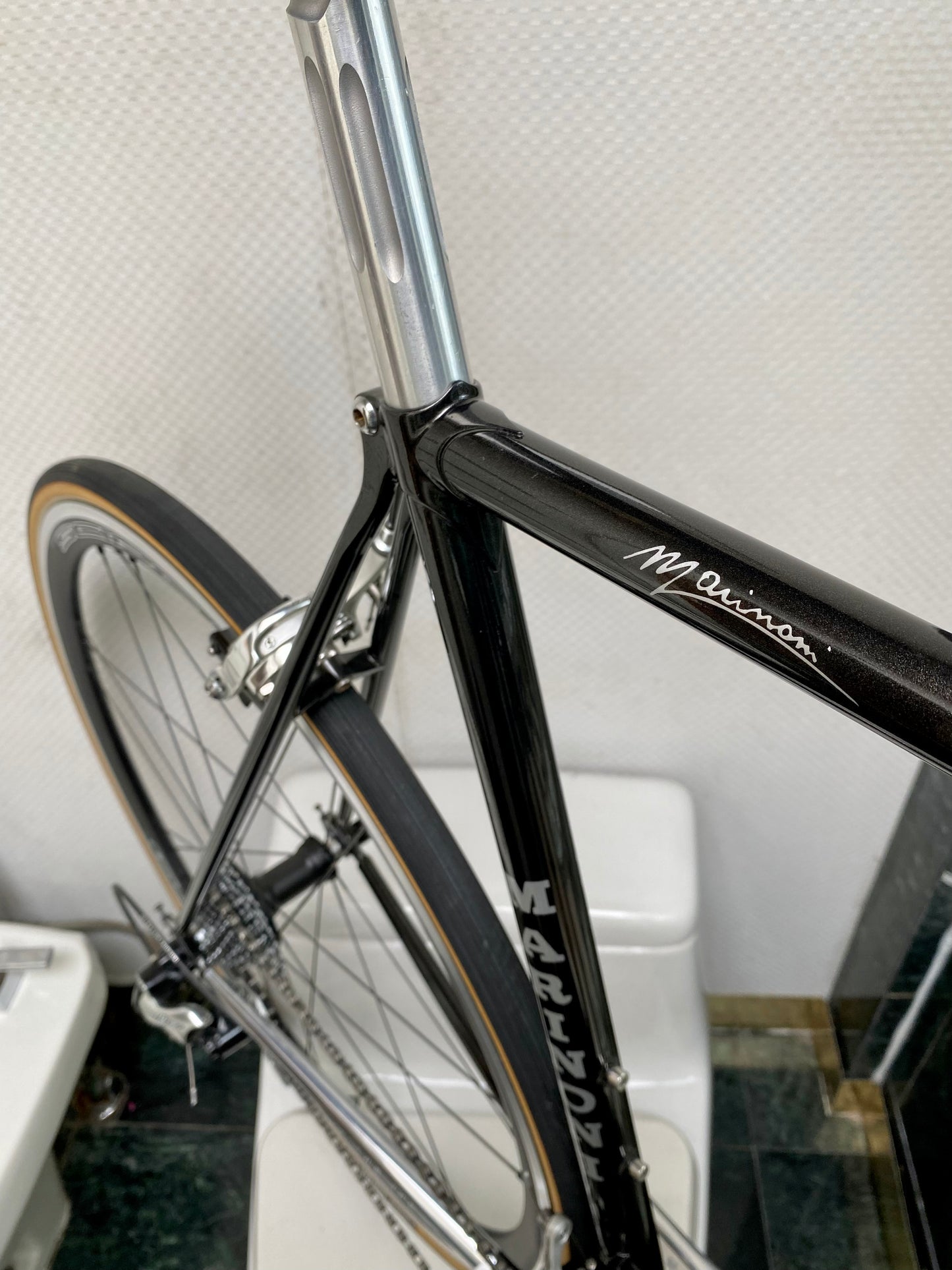 (SIZE 56cm) CUSTOM MARINONI SPECIAL NEO-RETRO STEEL ROAD BIKE BUILD - CAMPAGNOLO POTENZA