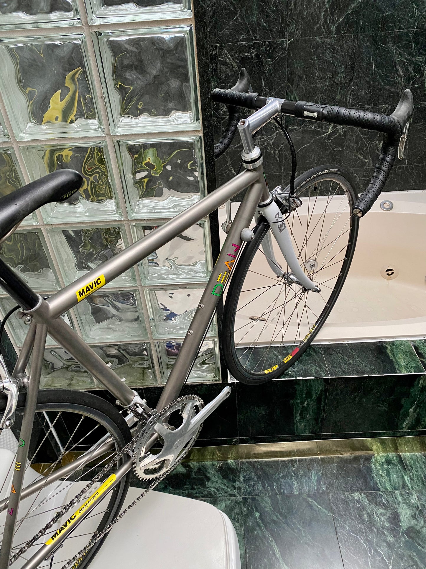 (SIZE 51cm) 1992 DEAN TITANIUM ROAD BIKE - CUSTOM BUILD - MAVIC ZAP ELECTRONIC GROUPSET