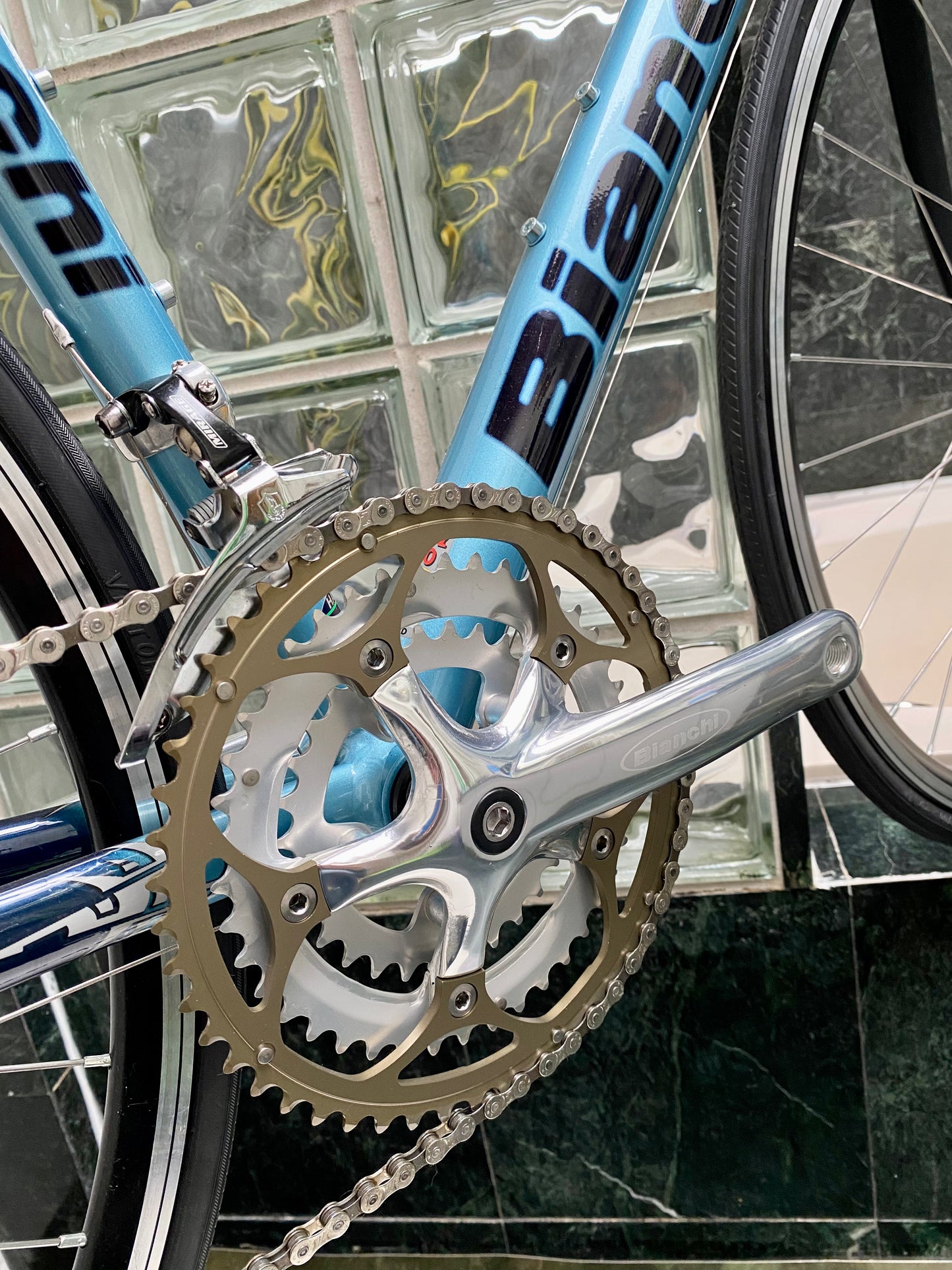 (SIZE 51cm) NOS / BRAND NEW CLASSIC BIANCHI ROAD BIKE - CAMPAGNOLO