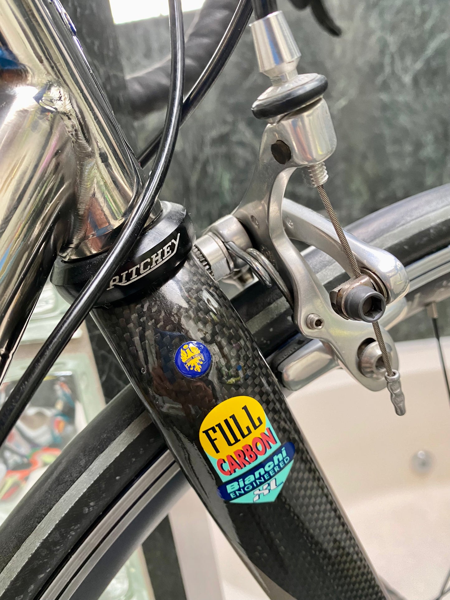 (SIZE 54cm) 2004 BIANCHI "XL EXTRALITE" TITANIUM ROAD BIKE - CAMPAGNOLO RECORD - SPOTLESS