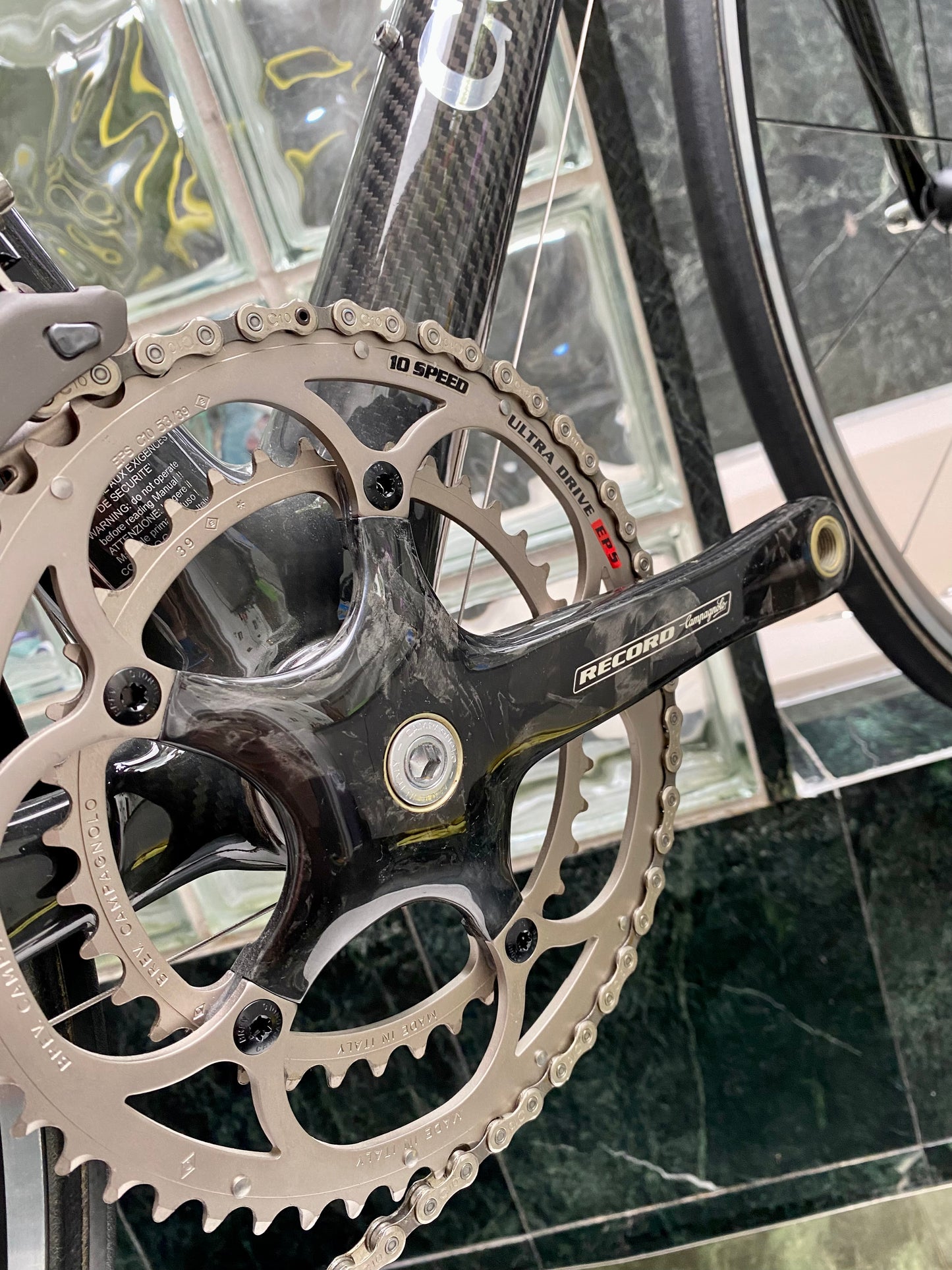 (SIZE 53cm) 2004 COLNAGO PRESIDENT LEONARDO DA VINCI ROAD BIKE - CAMPAGNOLO RECORD