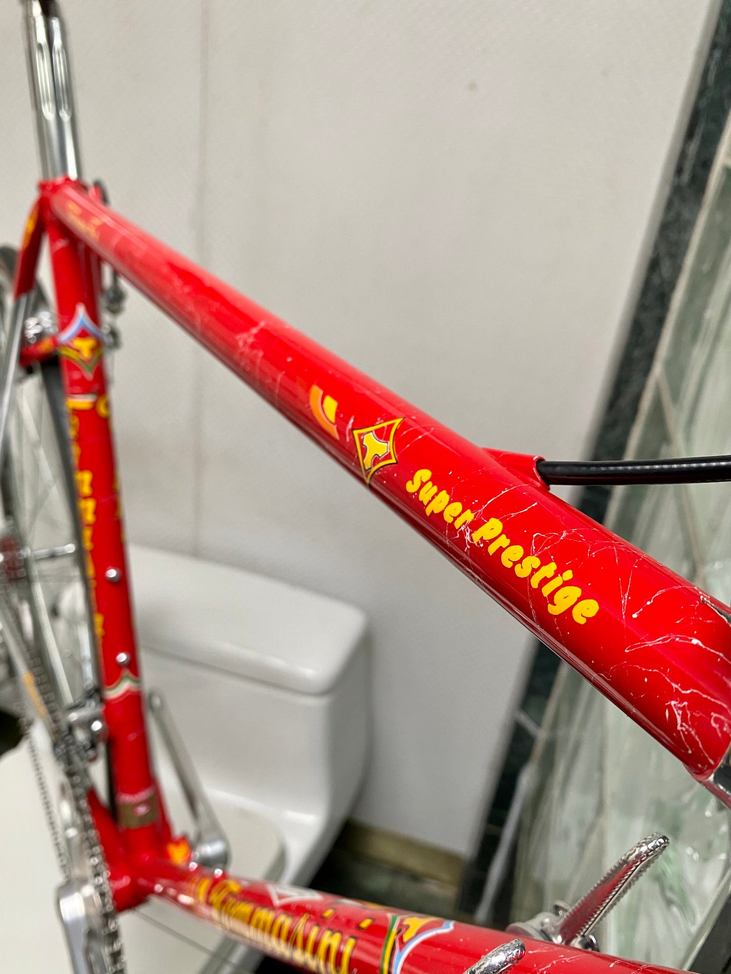 (SIZE 53cm) 1980's TOMMASINI SUPER PRESTIGE ROAD BIKE - CAMPAGNOLO SUPER RECORD - COLUMBUS SLX