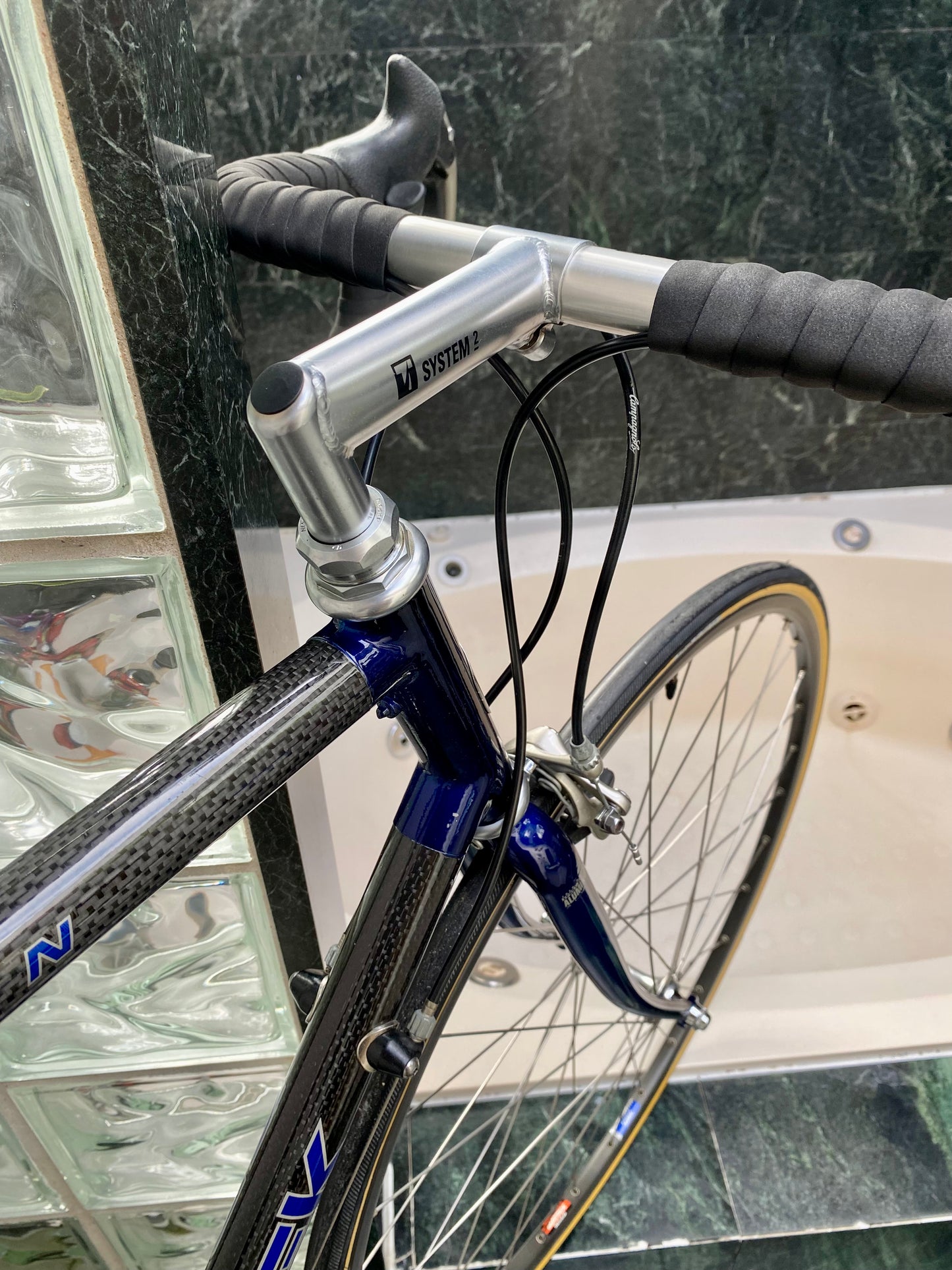 (SIZE 57cm) 1990's TREK 2200 CARBON ROAD BIKE - CAMPAGNOLO