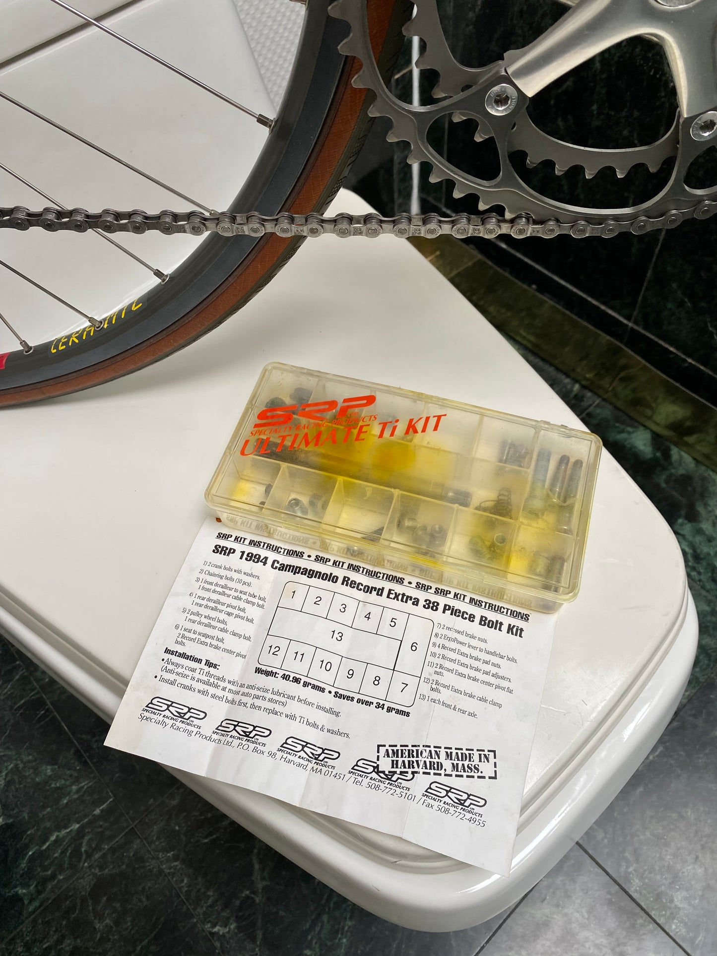 (SIZE 56cm) 1994 SPECTRUM CYCLES "TITANIUM SUPER" ROAD BIKE - CAMPAGNOLO RECORD