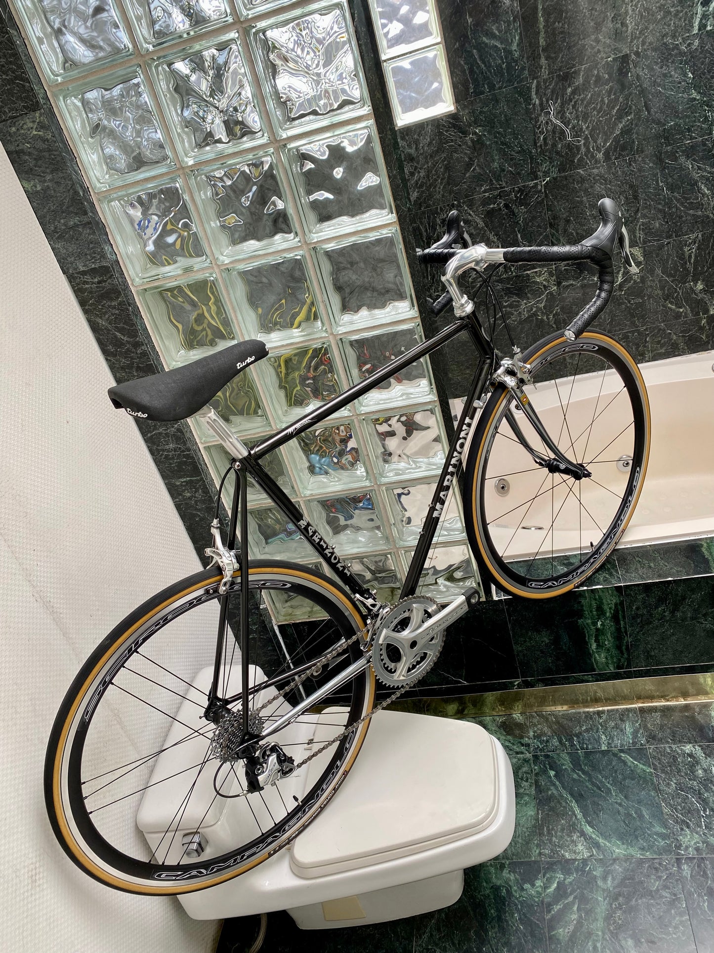 (SIZE 56cm) CUSTOM MARINONI SPECIAL NEO-RETRO STEEL ROAD BIKE BUILD - CAMPAGNOLO POTENZA