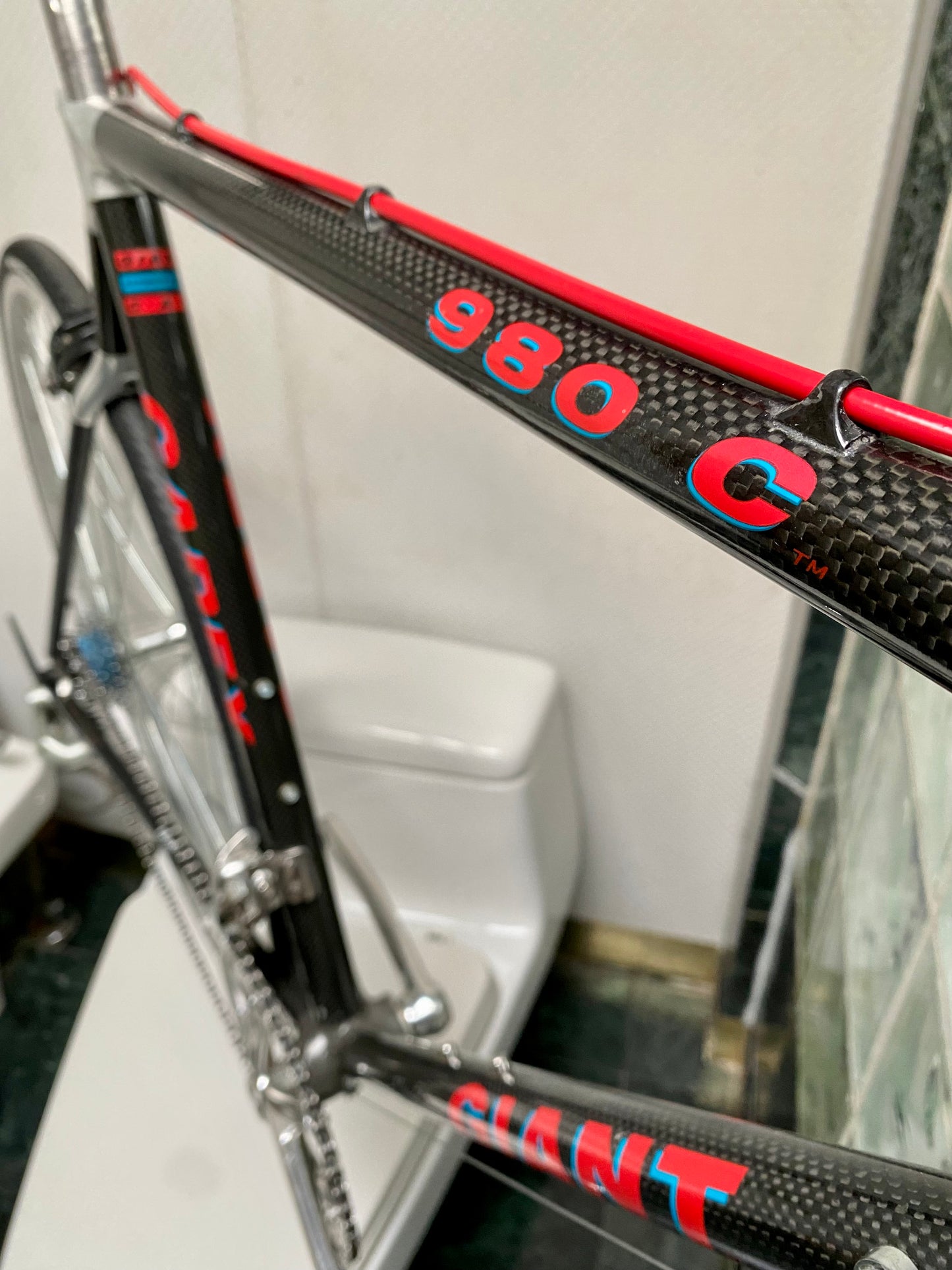 (SIZE 54cm) 1990's GIANT CARBON ROAD BIKE