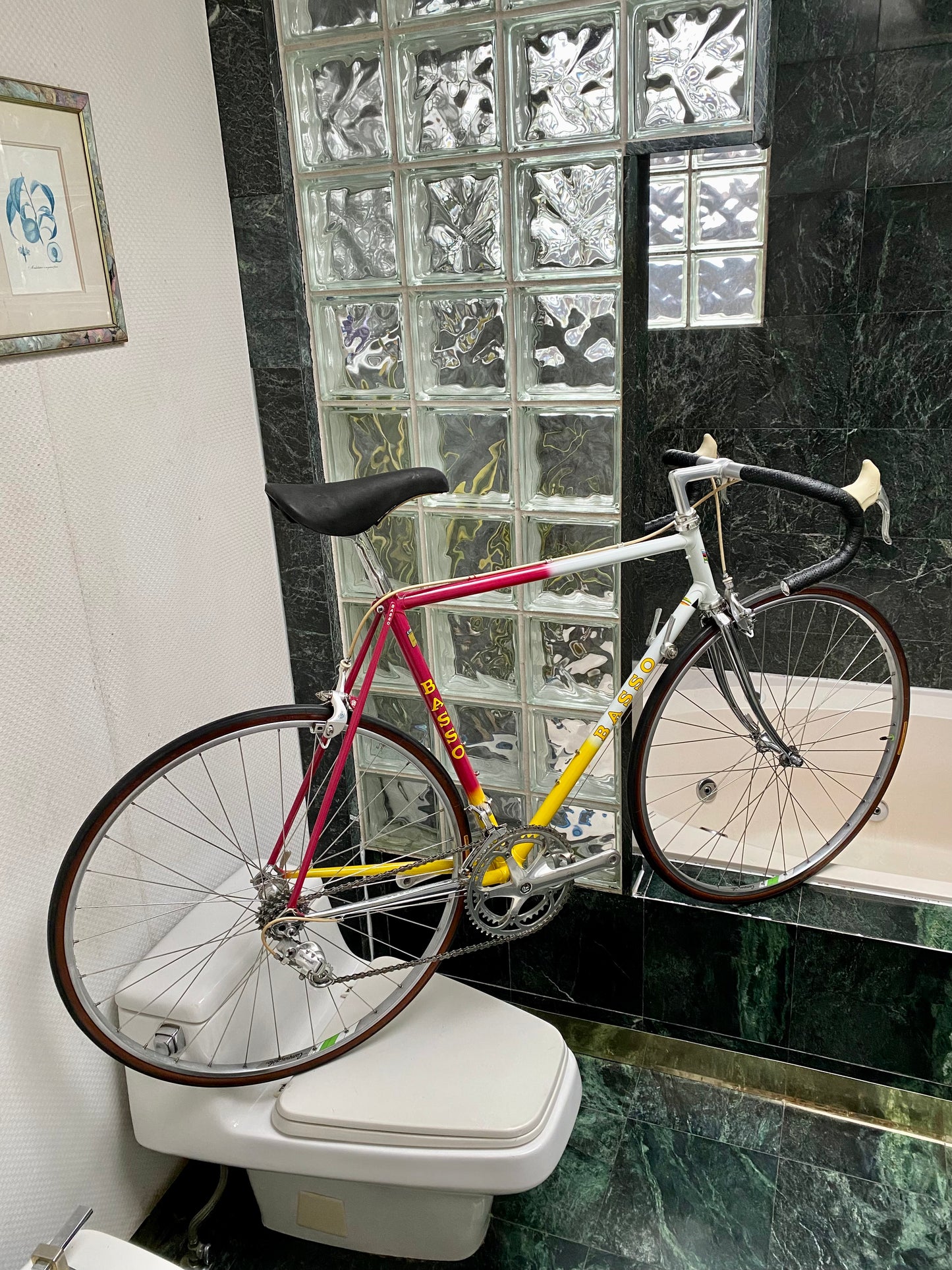 (SIZE 55cm) 1980's BASSO ROAD BIKE - COLUMBUS SL - CAMPAGNOLO ATHENA