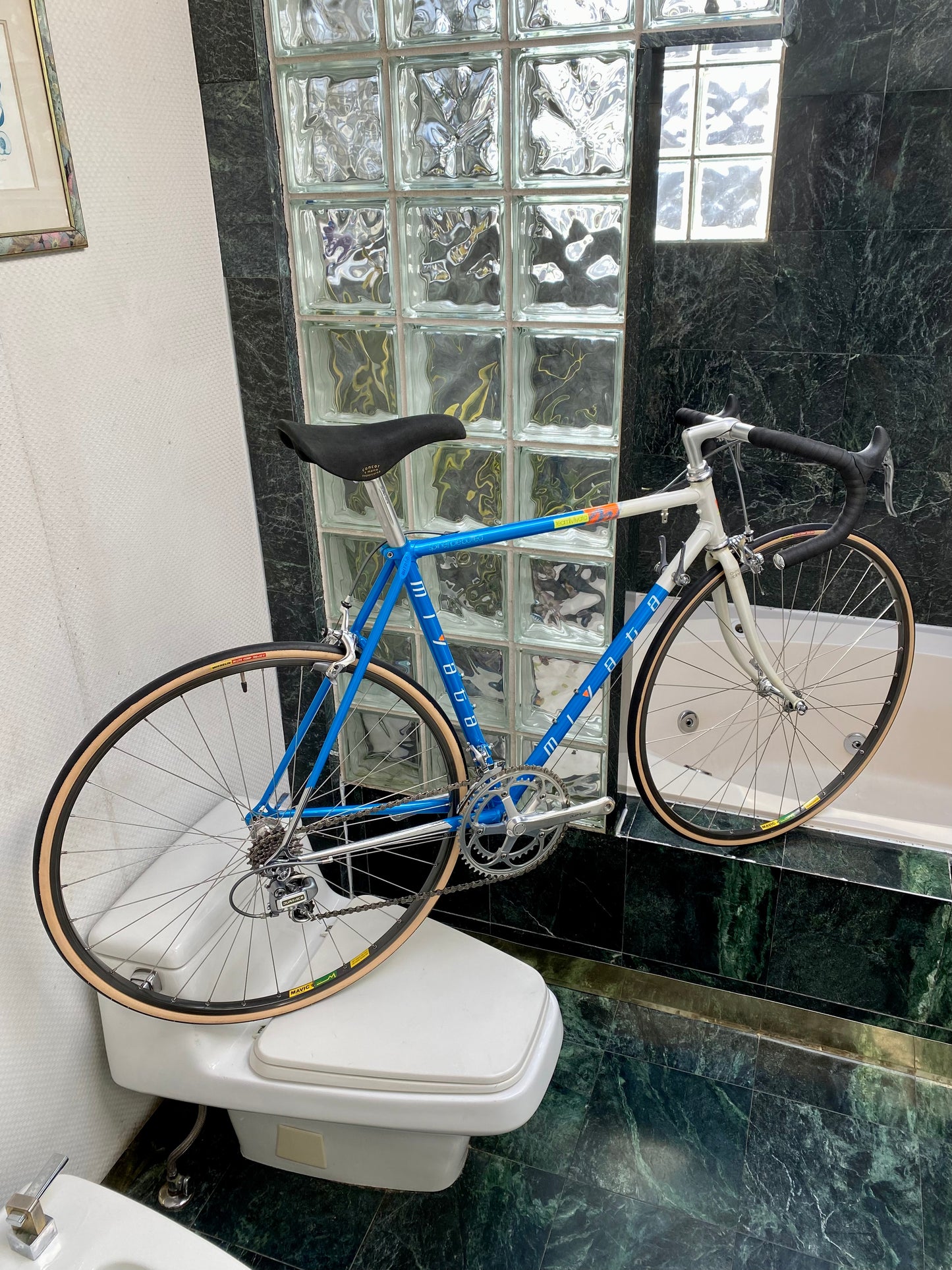 (SIZE 53.5cm) LATE-1980's TEAM MIYATA ROAD BIKE - SHIMANO DURA ACE - SPOTLESS