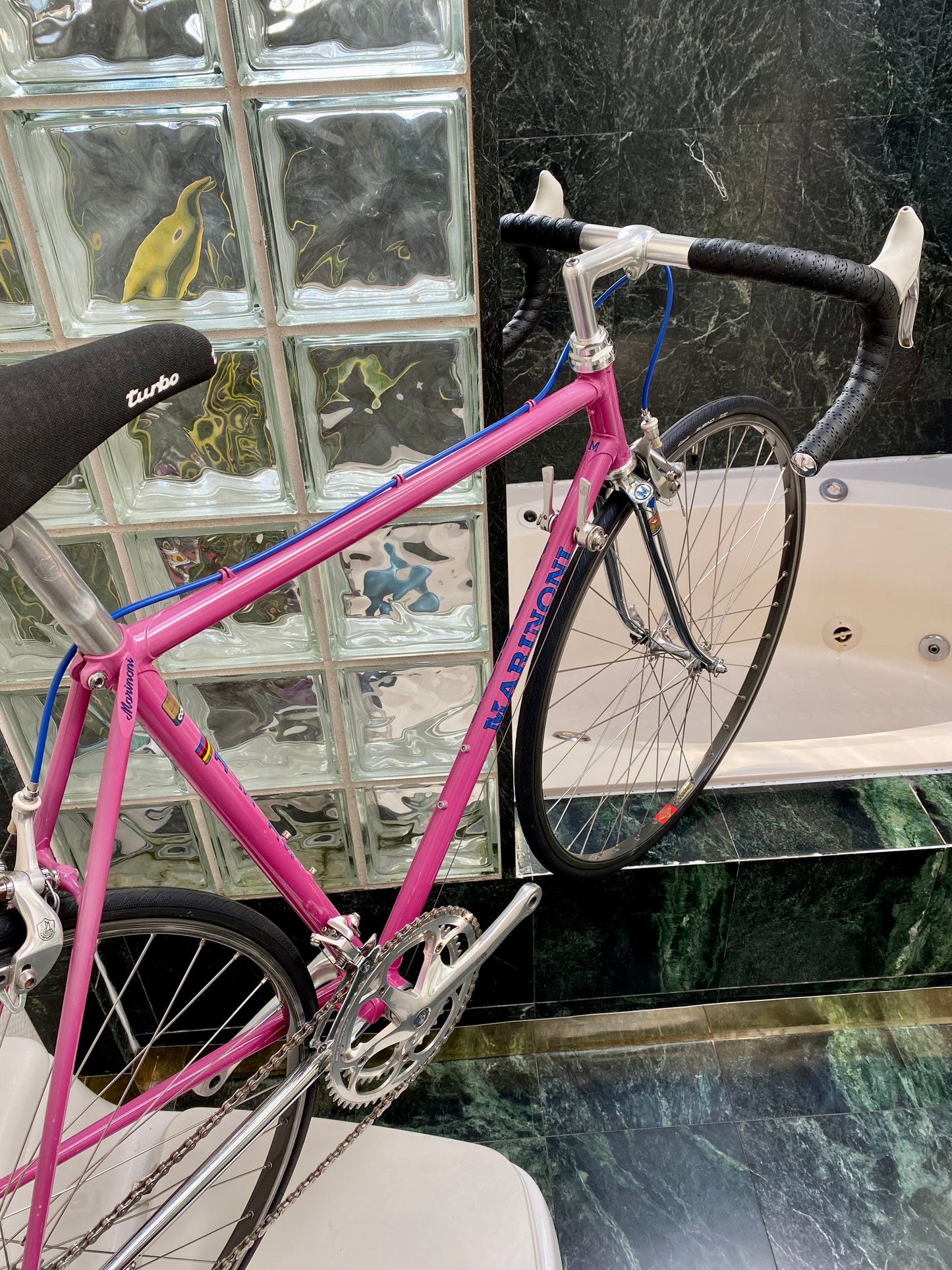 (SIZE 53cm) 1980's MARINONI SPECIAL ROAD BIKE - CAMPAGNOLO ATHENA GROUPSET - PINK
