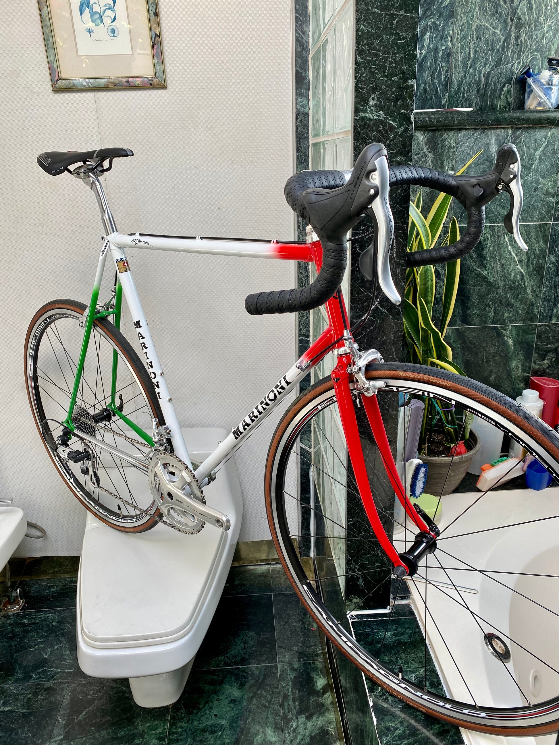 SIZE 60 CUSTOM MARINONI NEO RETRO STEEL ROAD BIKE BUILD CAMPAGNOLO CENTAUR