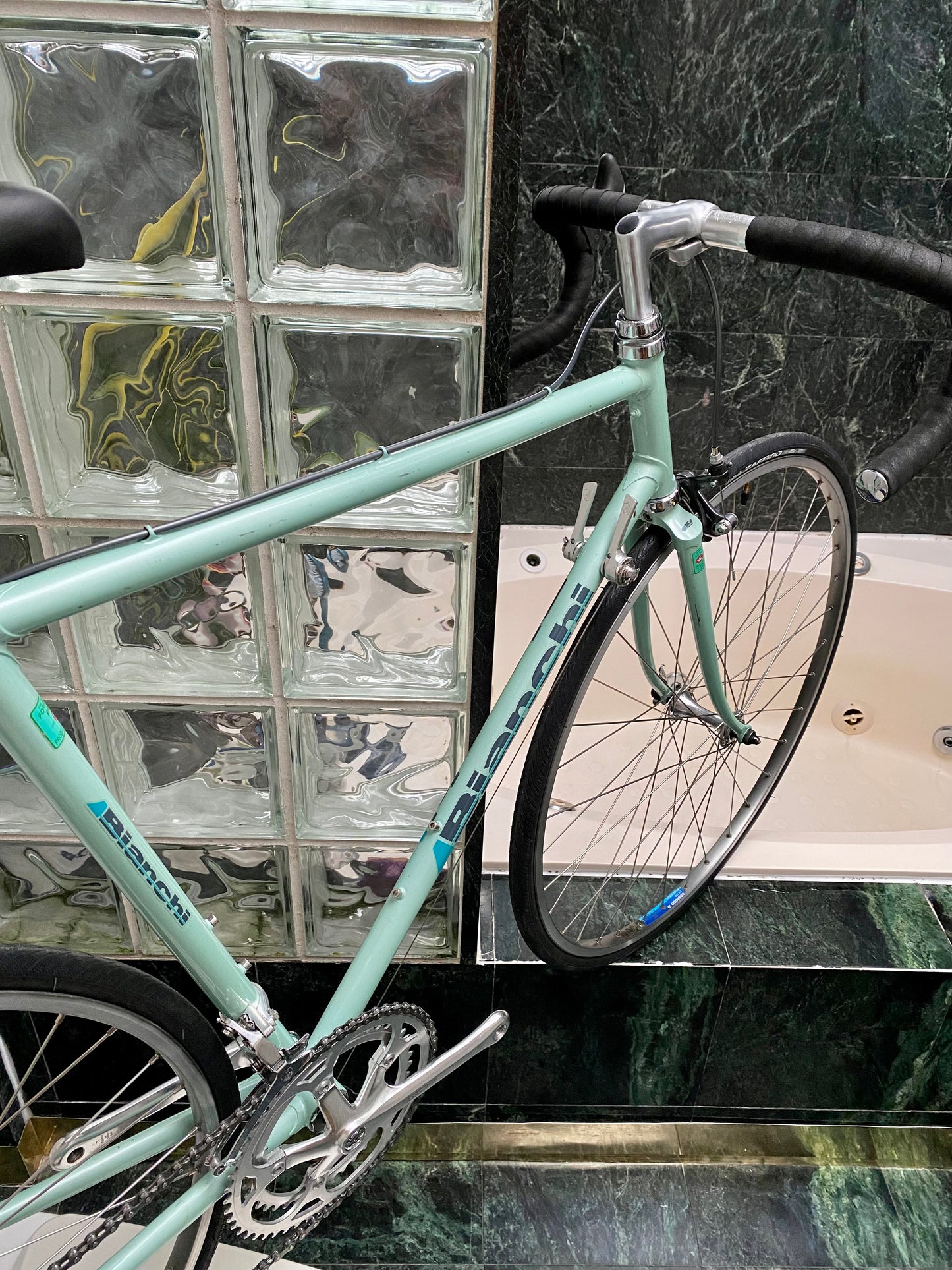 Bianchi mint green bike hot sale