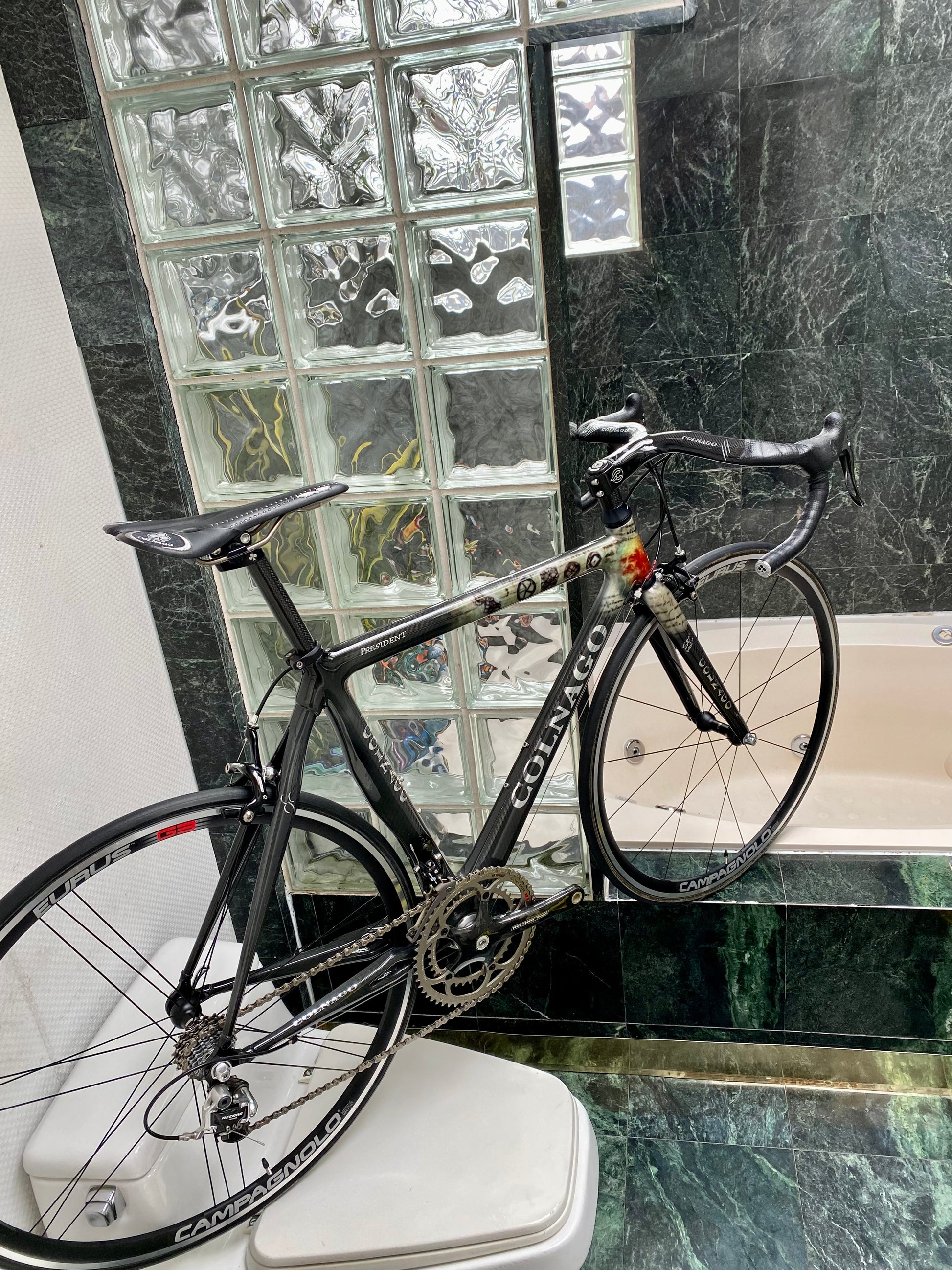 SIZE 53cm 2004 COLNAGO PRESIDENT LEONARDO DA VINCI ROAD BIKE CAMPAGNOLO RECORD