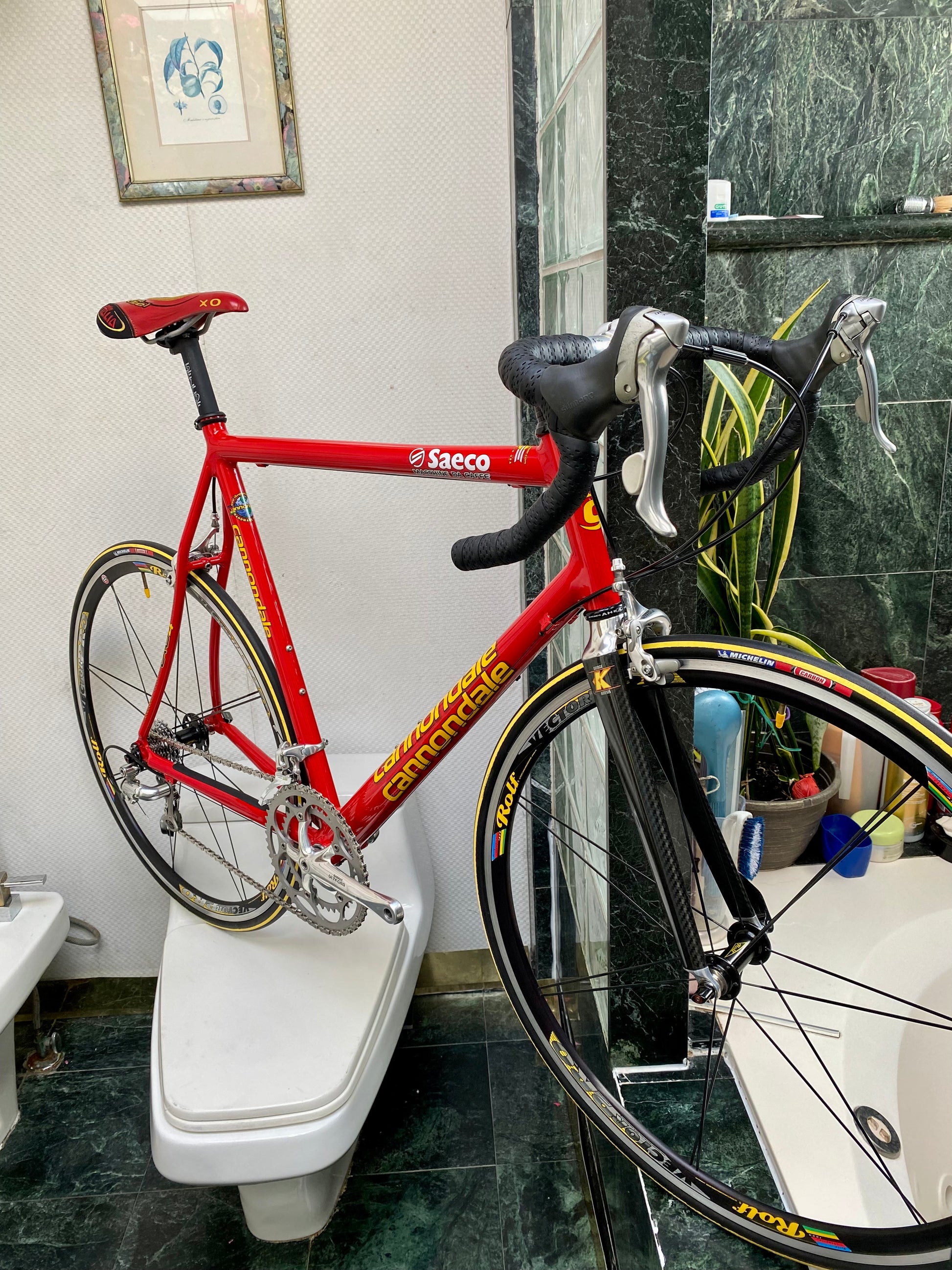 SIZE 60cm EARLY 2000 s CANNONDALE CAAD TEAM SAECO ROAD BIKE SHIMANO ULTEGRA