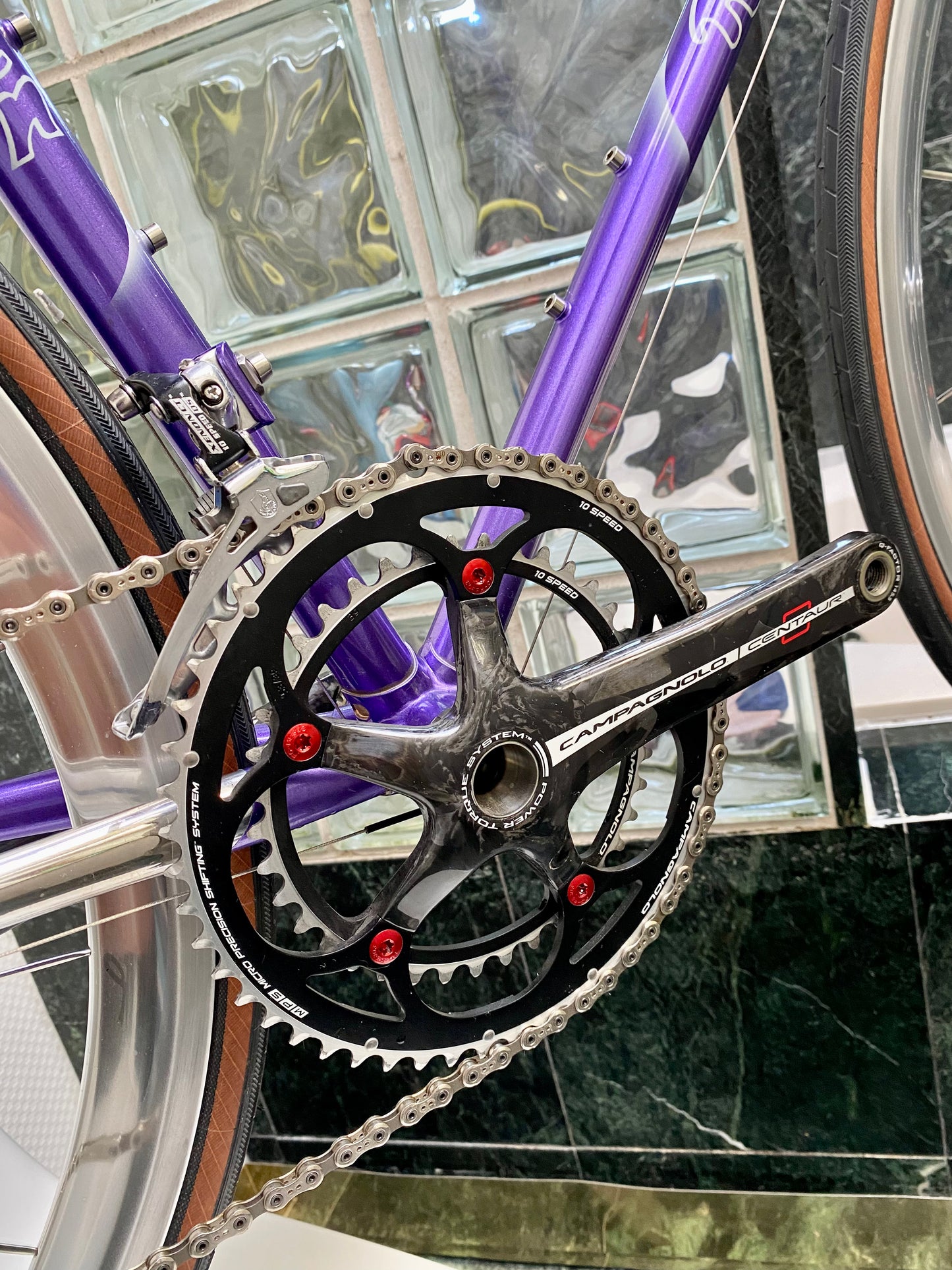 (SIZE 53cm) SENSATIONAL ROSSIN NEO-RETRO BUILD - CAMPAGNOLO CENTAUR CARBON GROUPSET - BEAUTIFUL!!!