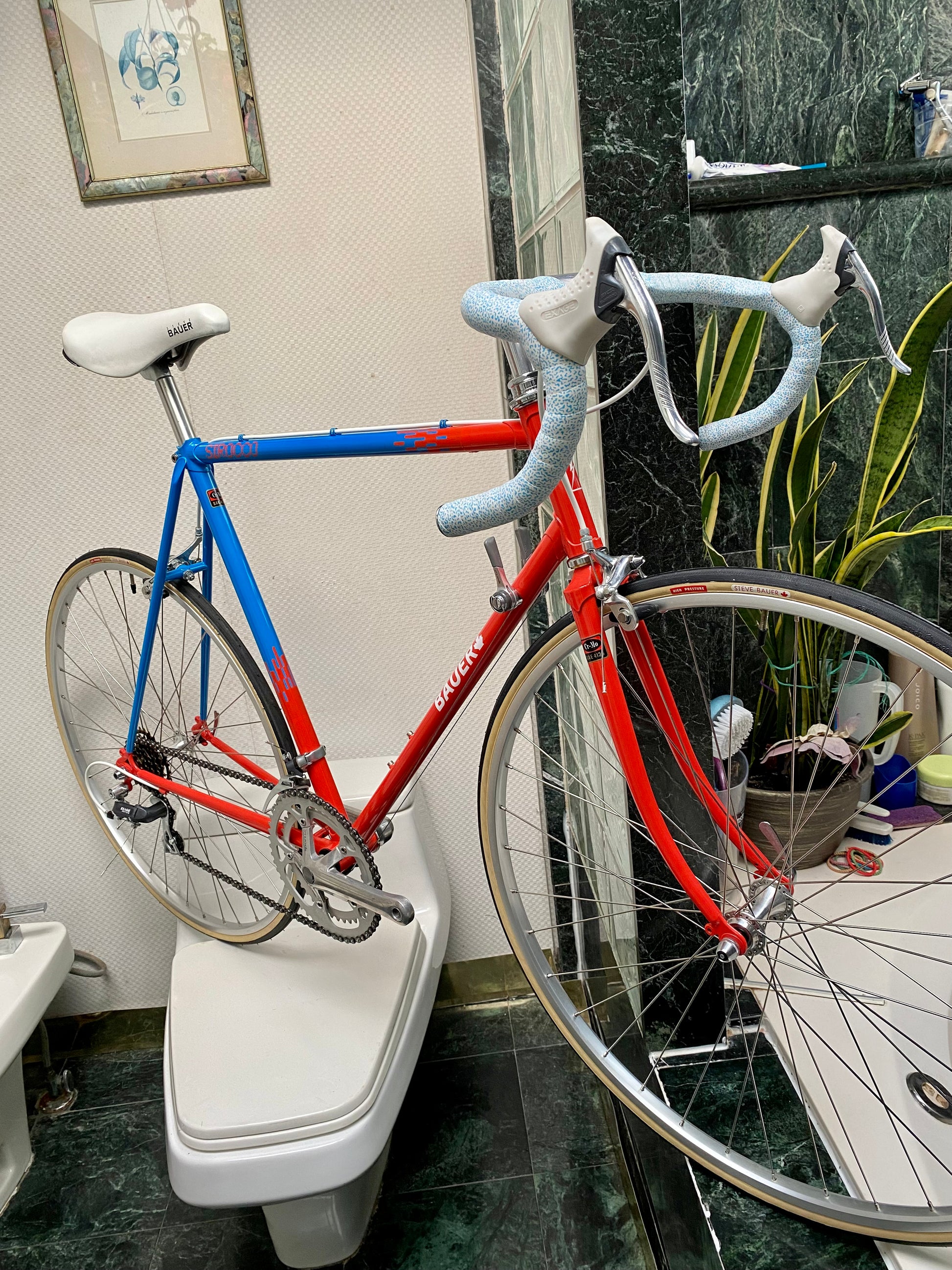 SIZE 56cm) 1980's STEVE BAUER SIROCCO ROAD BIKE - TRUE NOS / BRAND