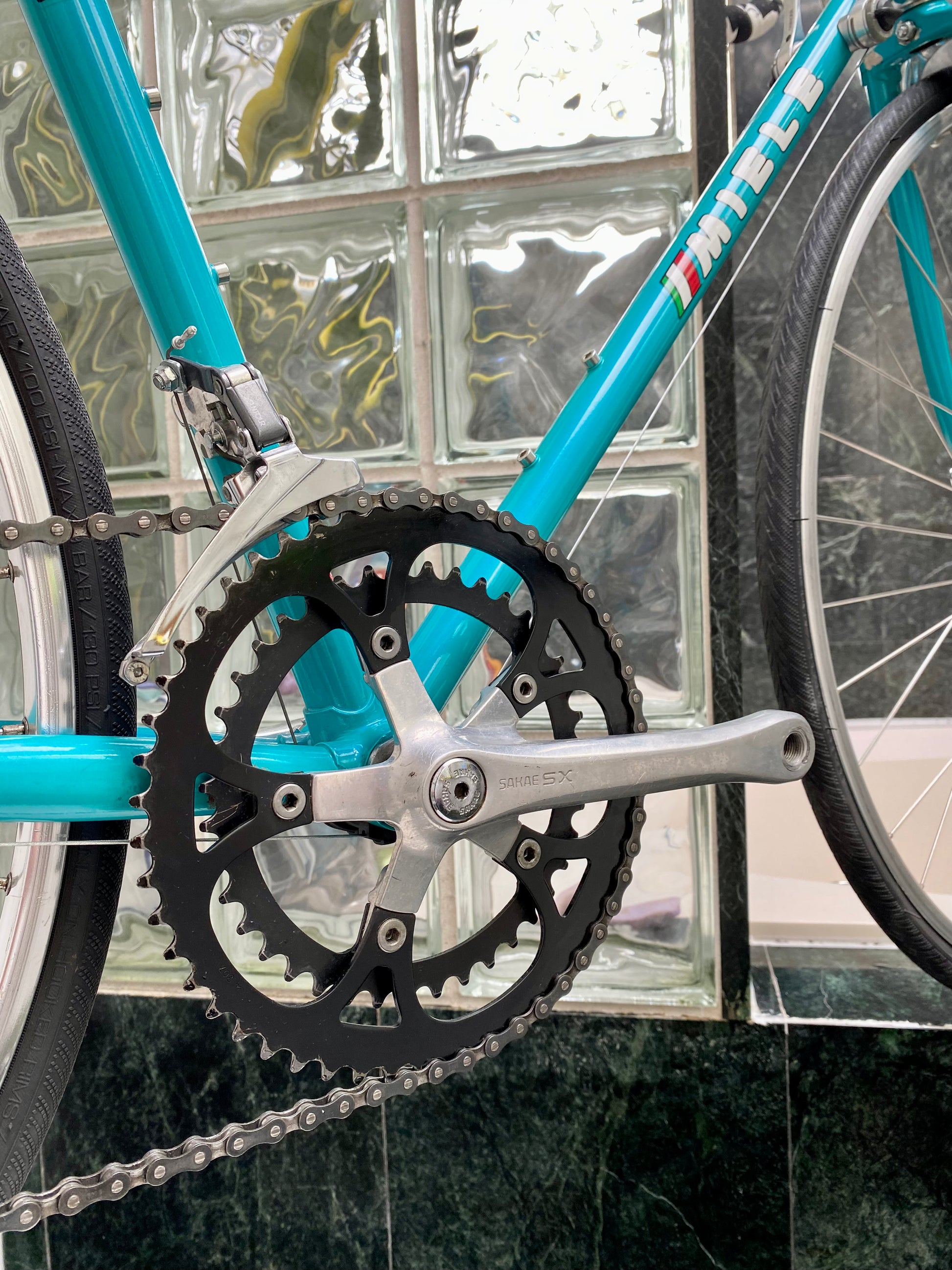 SIZE 57cm 1980 s MIELE ROAD BIKE TURQUOISE