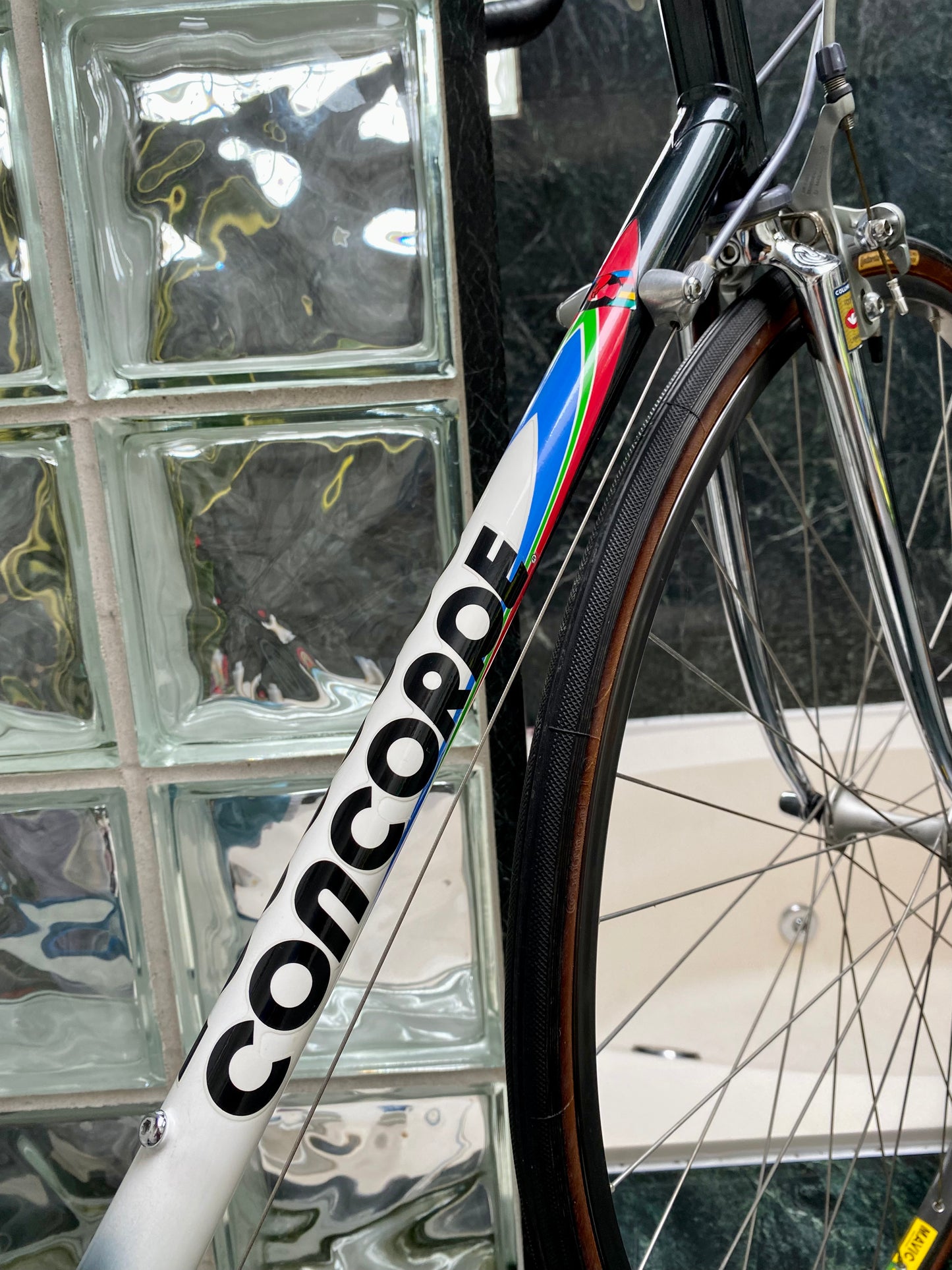 (SIZE 64cm) EARLY-1990's CONCORDE PRELUDE PDM TEAM ROAD BIKE - COLUMBUS SL - SHIMANO 105 STI - SPOTLESS