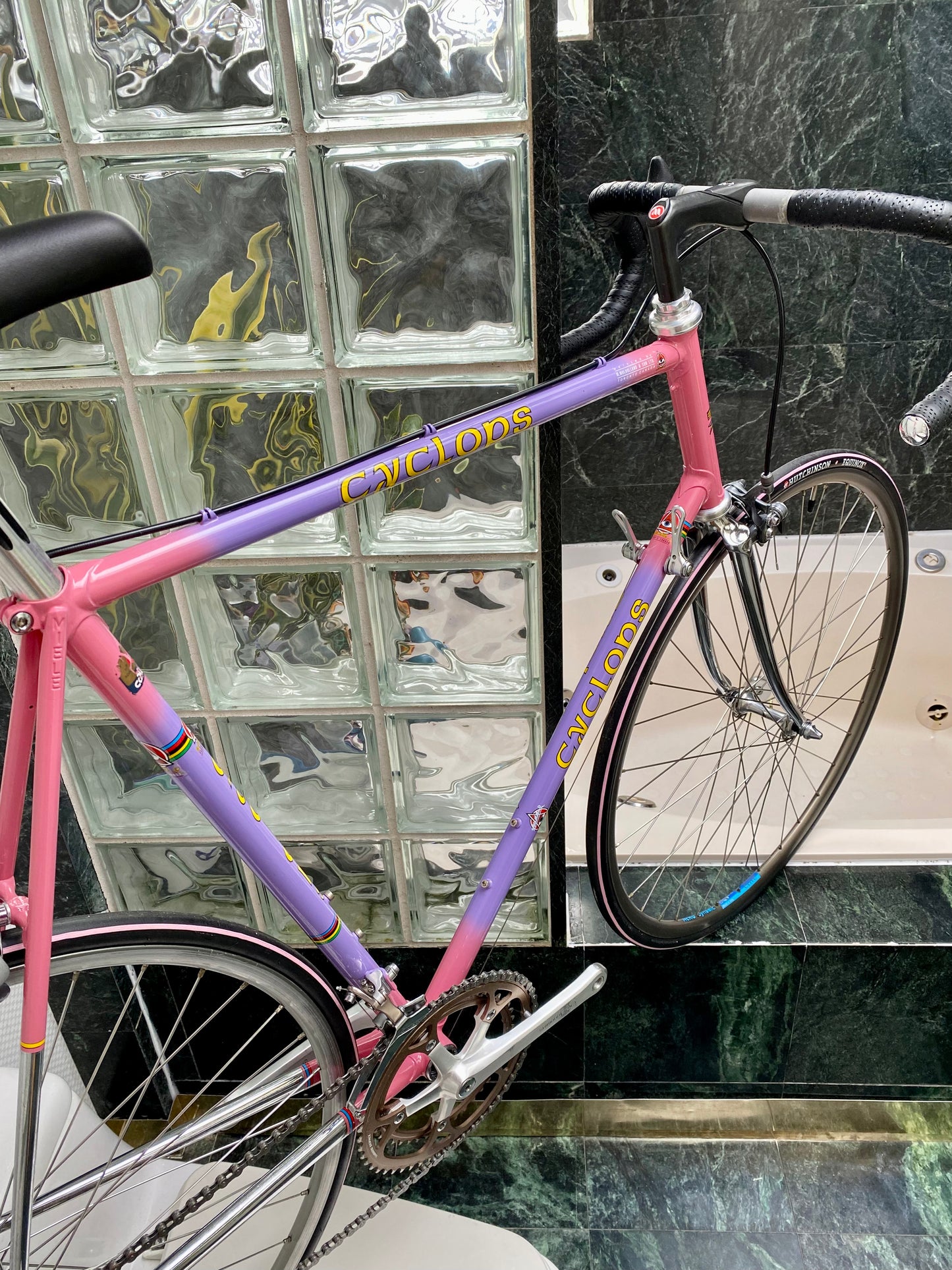 (SIZE 62cm) 1980's MIELE LATINA ROAD BIKE - PAINTED BY CYCLOPS - SHIMANO 600