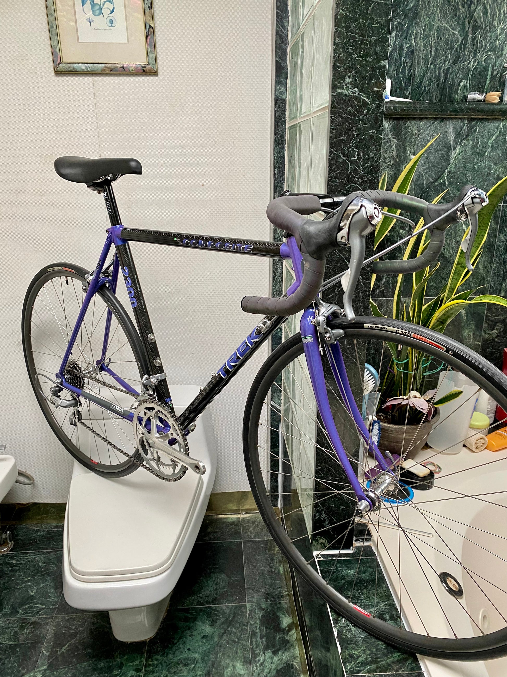 SIZE 54cm 1990 s TREK 2300 CARBON ROAD BIKE SHIMANO 600 STI