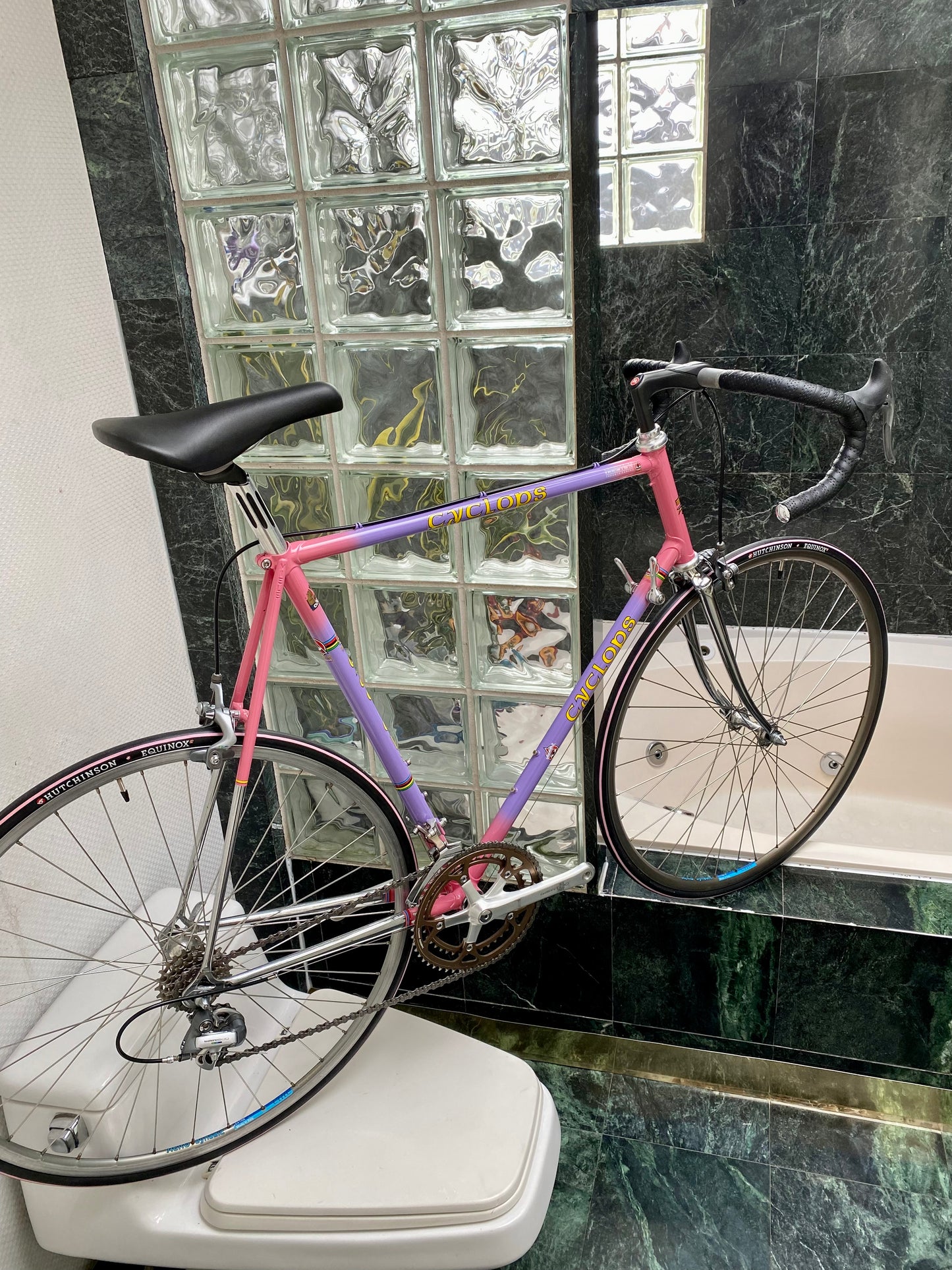 (SIZE 62cm) 1980's MIELE LATINA ROAD BIKE - PAINTED BY CYCLOPS - SHIMANO 600