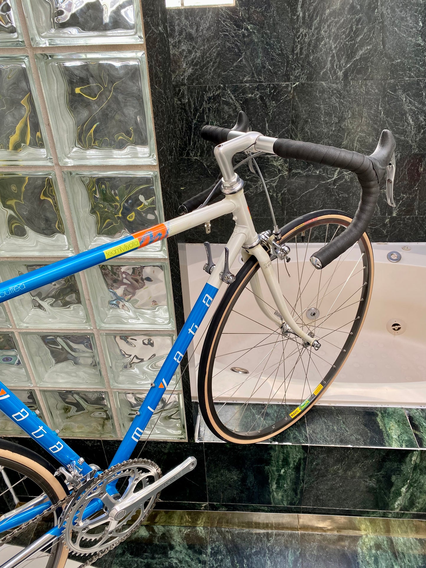 (SIZE 53.5cm) LATE-1980's TEAM MIYATA ROAD BIKE - SHIMANO DURA ACE - SPOTLESS