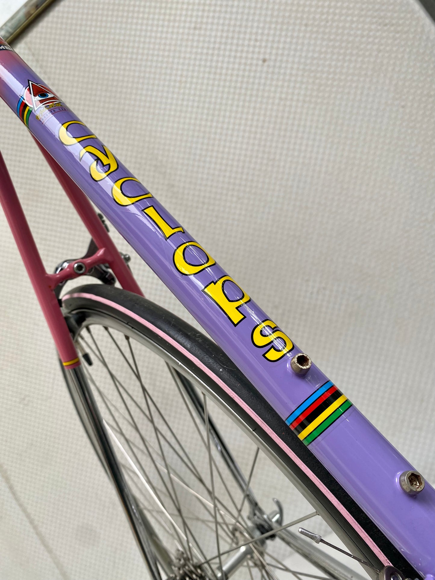 (SIZE 62cm) 1980's MIELE LATINA ROAD BIKE - PAINTED BY CYCLOPS - SHIMANO 600