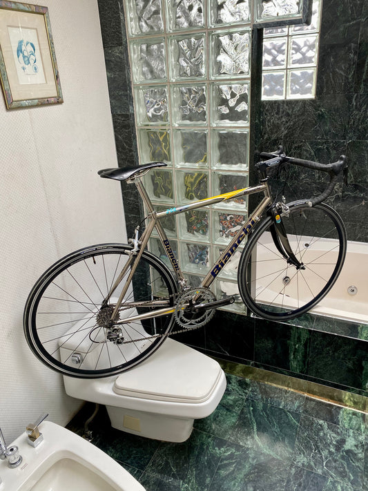 (SIZE 54cm) 2004 BIANCHI "XL EXTRALITE" TITANIUM ROAD BIKE - CAMPAGNOLO RECORD - SPOTLESS