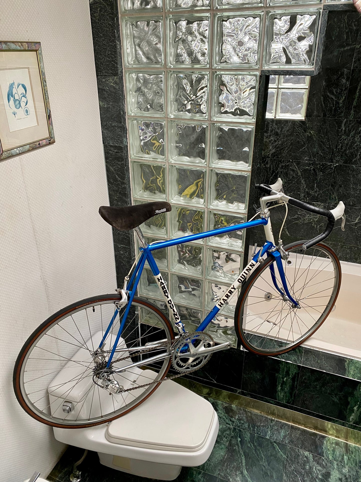 (SIZE 57cm) 1980's HARRY QUINN ROAD BIKE - BUILT BY TERRY DOLAN - CAMPAGNOLO ATHENA
