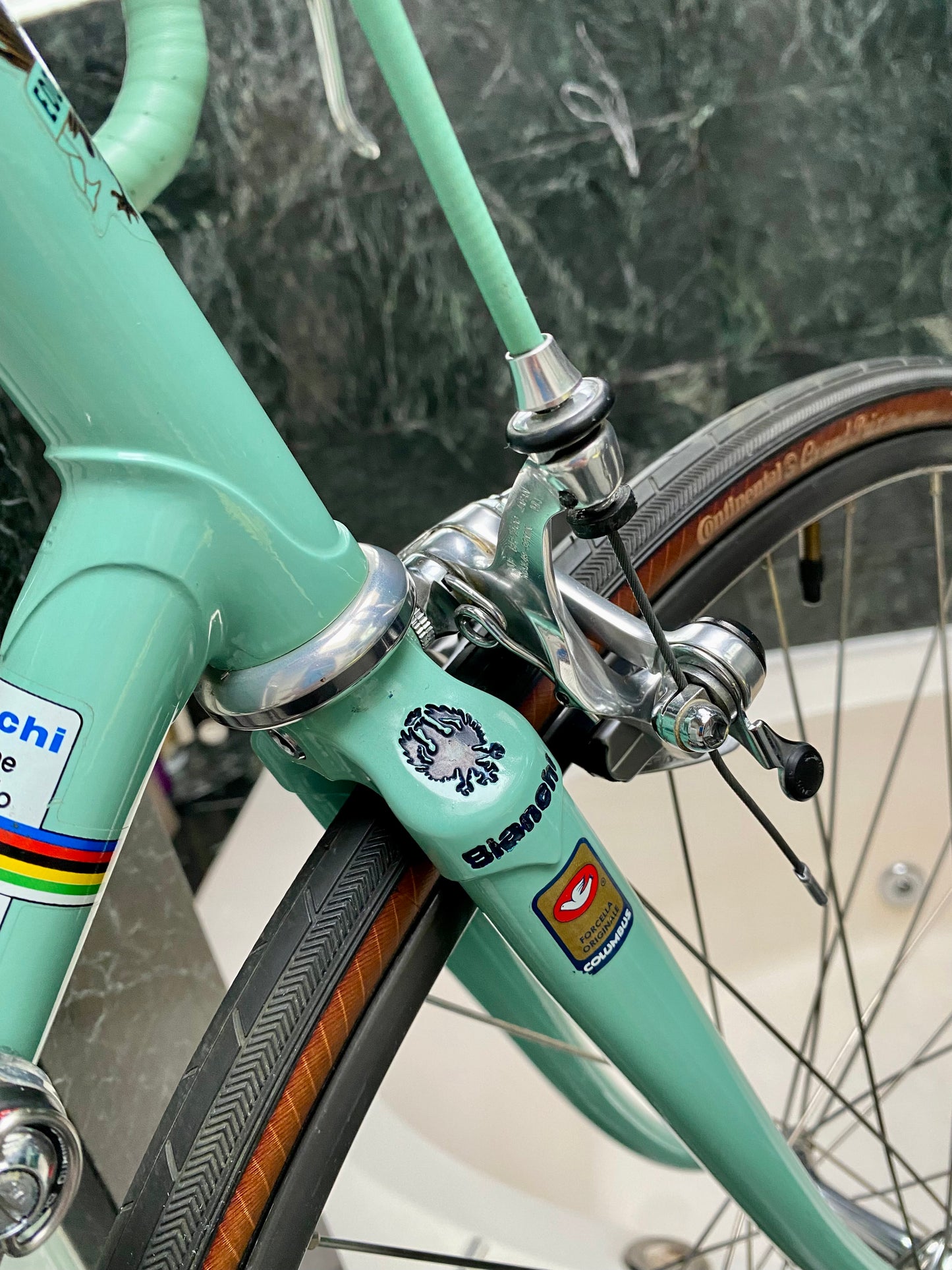 (SIZE 58cm) 1980's BIANCHI SPECIALISSIMA ROAD BIKE - SHIMANO DURA ACE 7400 GROUPSET